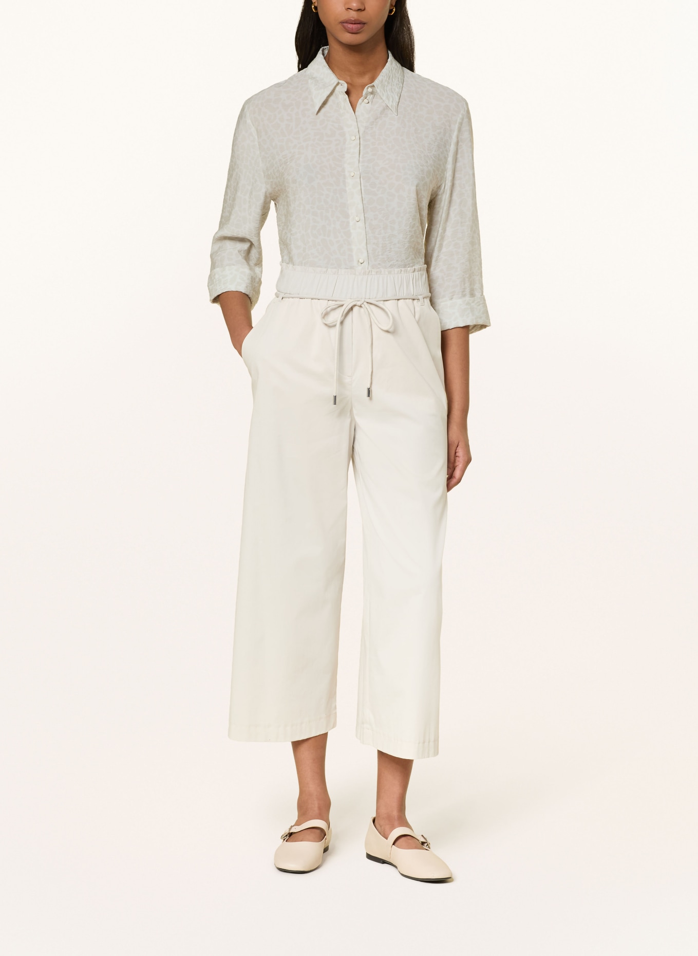 MARC CAIN Chemisier à manches 3/4: 112 bright ecru