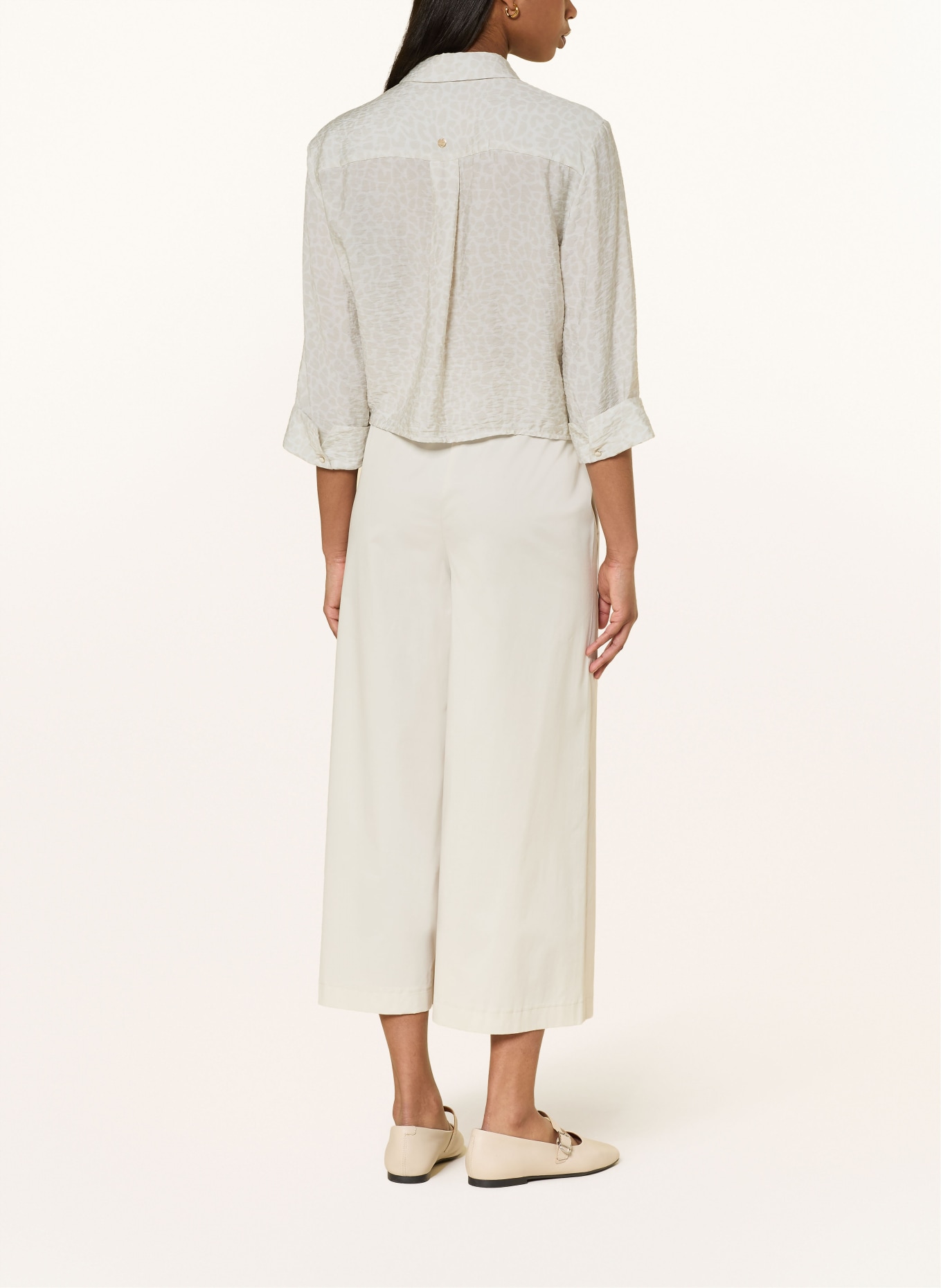 MARC CAIN Chemisier à manches 3/4: 112 bright ecru