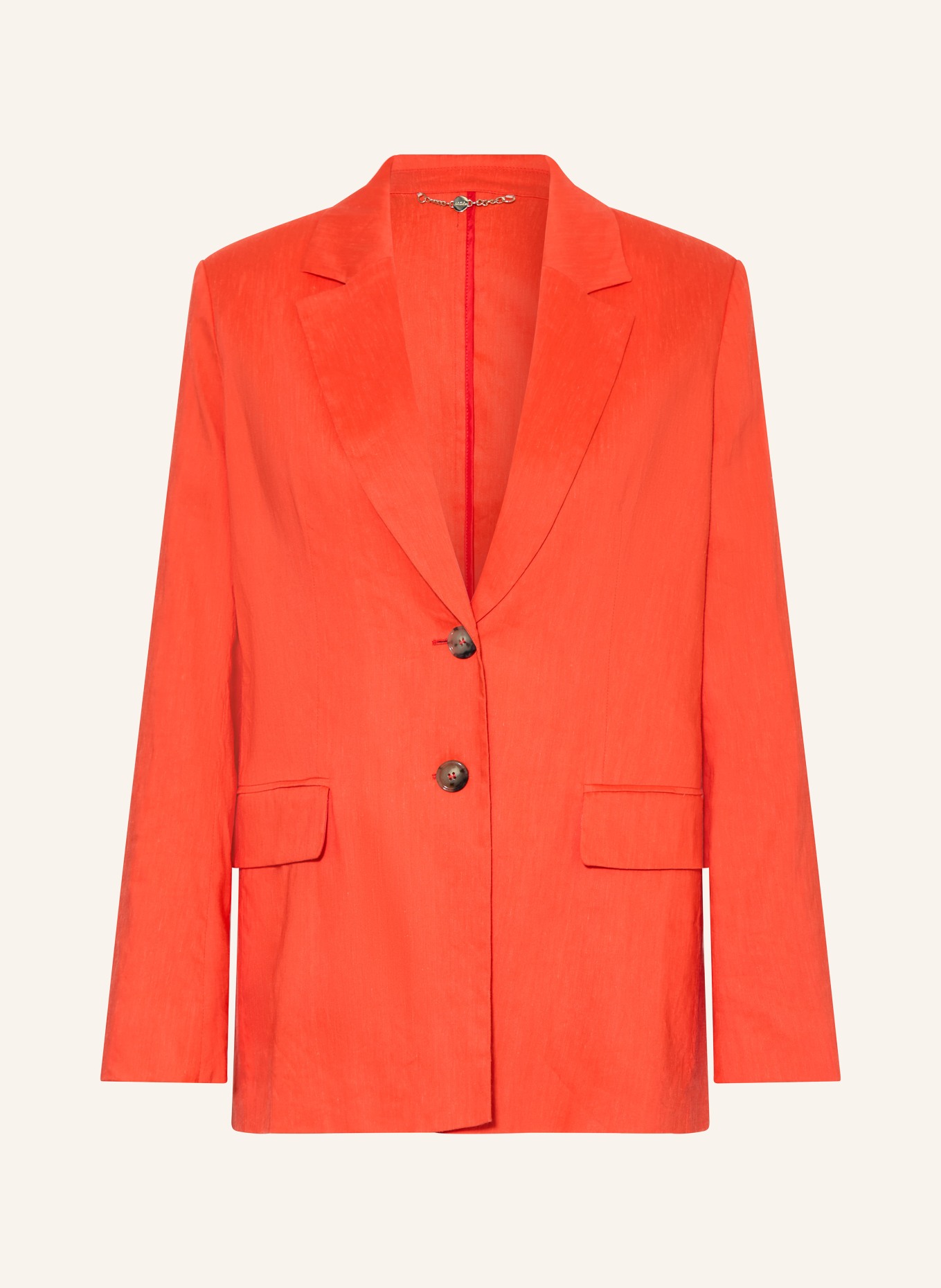 MARC CAIN Blazer with linen: 223 bright tomato