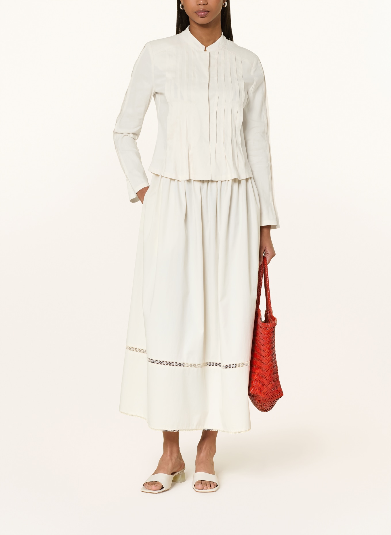 MARC CAIN skirt: 112 bright ecru