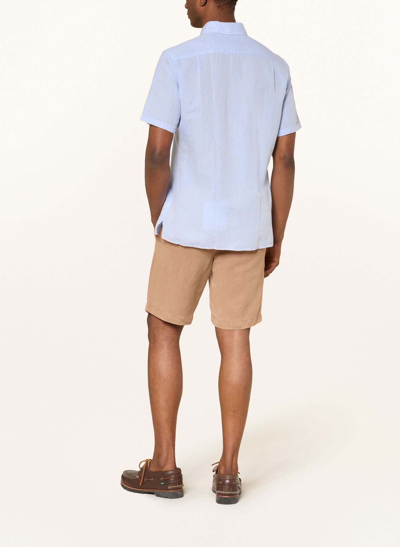 STRELLSON Shorts KAJI Relaxed Fit mit Leinen: BEIGE