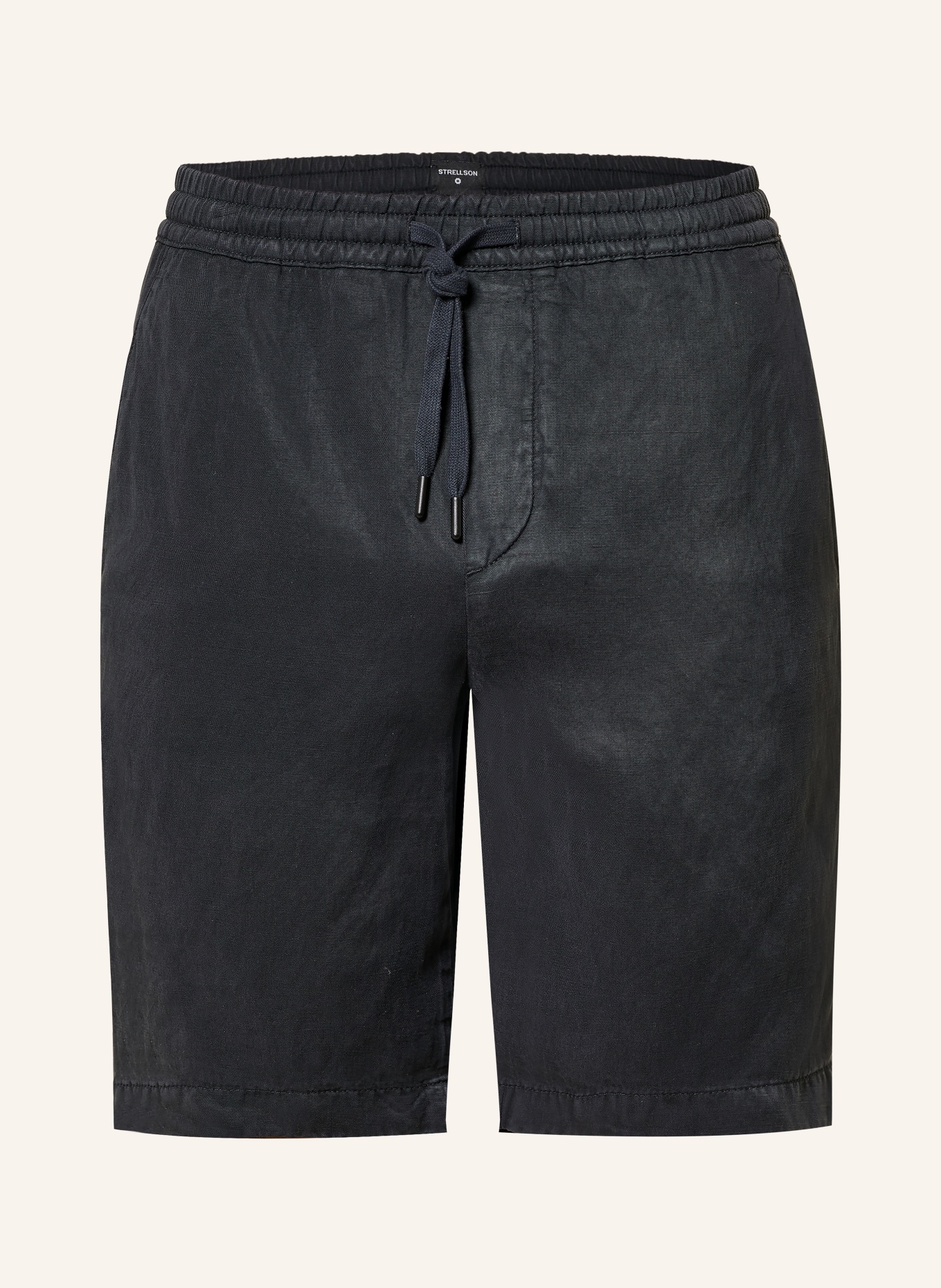 STRELLSON Shorts KAJI Relaxed Fit mit Leinen: DUNKELBLAU