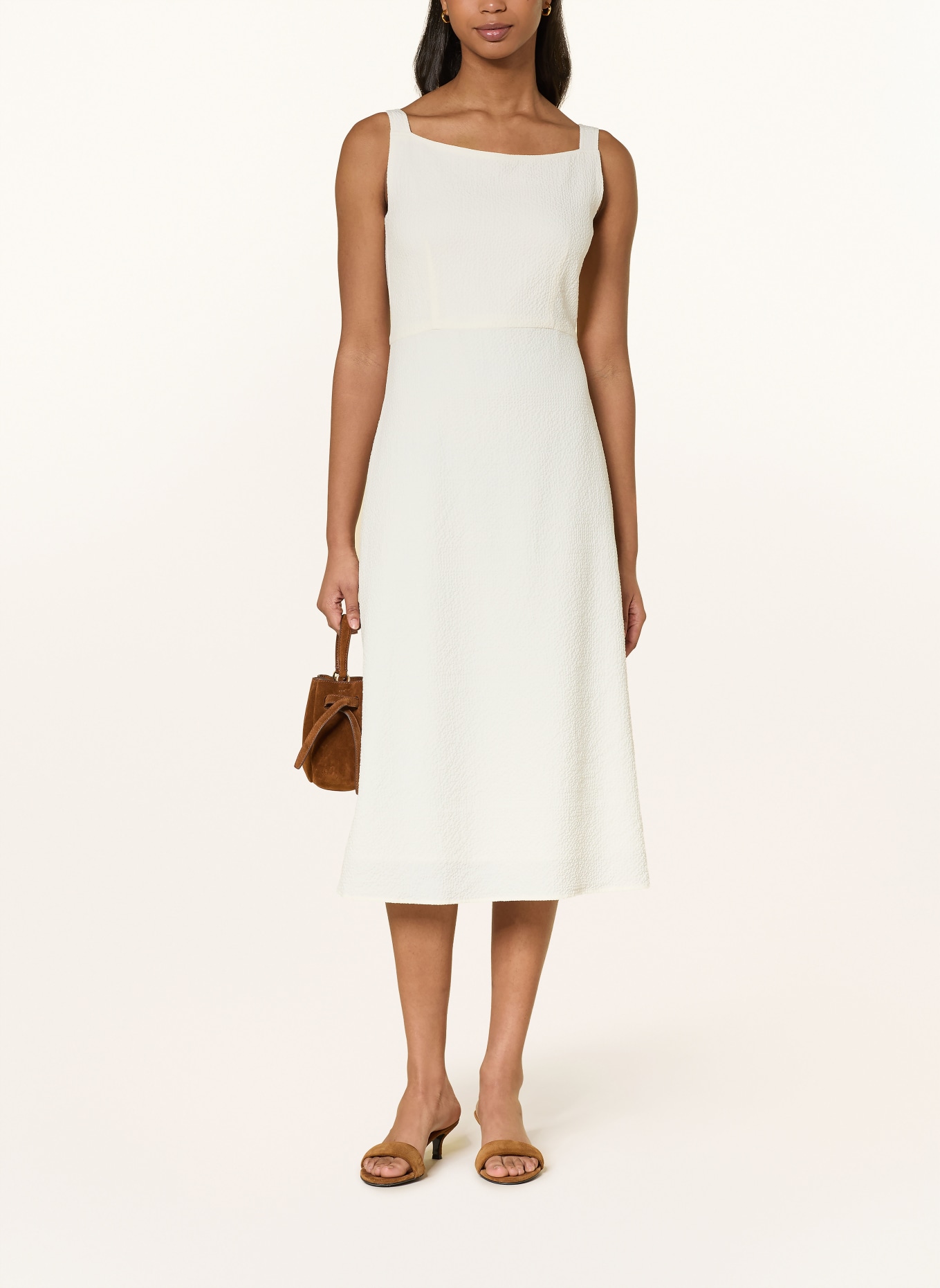 MARC CAIN robe: 112 bright ecru