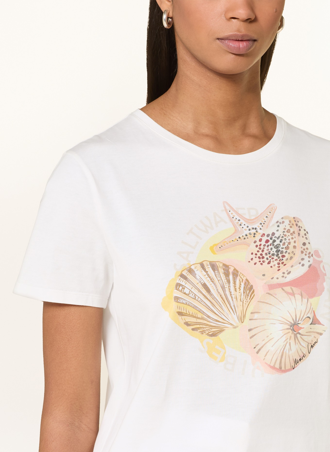 MARC CAIN T-shirt met strass-steentjes: 110 off
