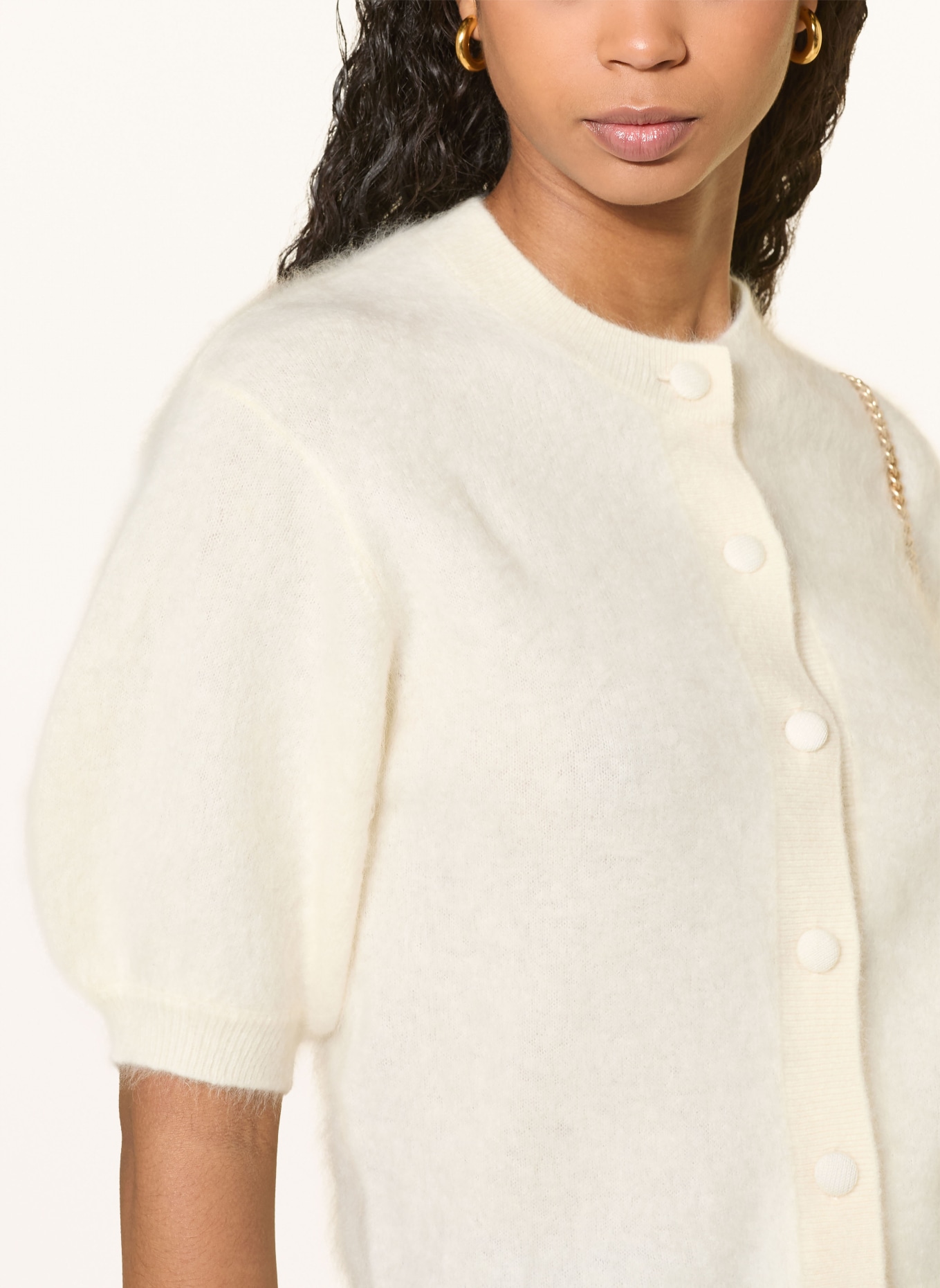 HERZENS Cashmere cardigan: CREAM