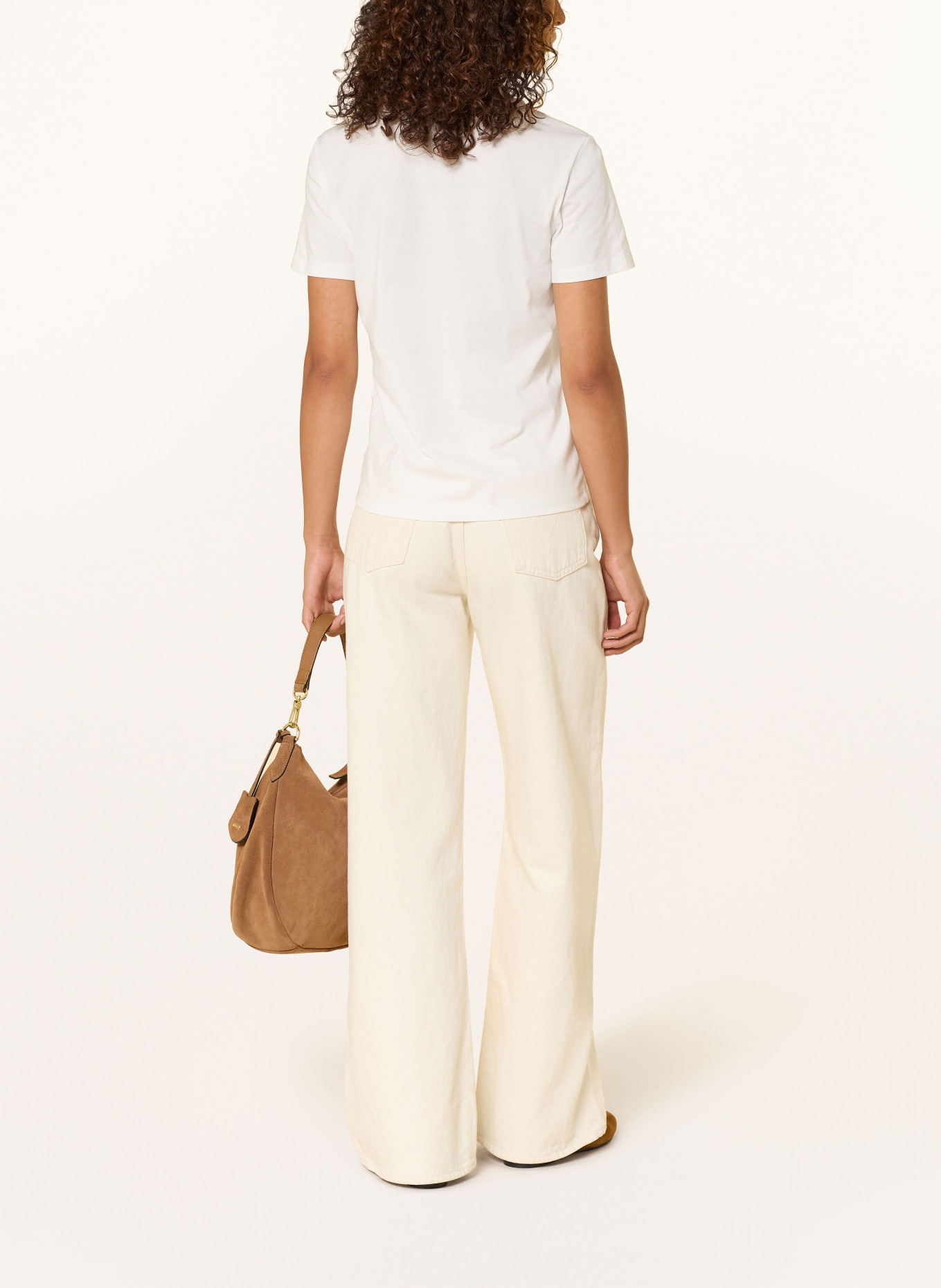 ONLY T-Shirt: WEISS / BRAUN