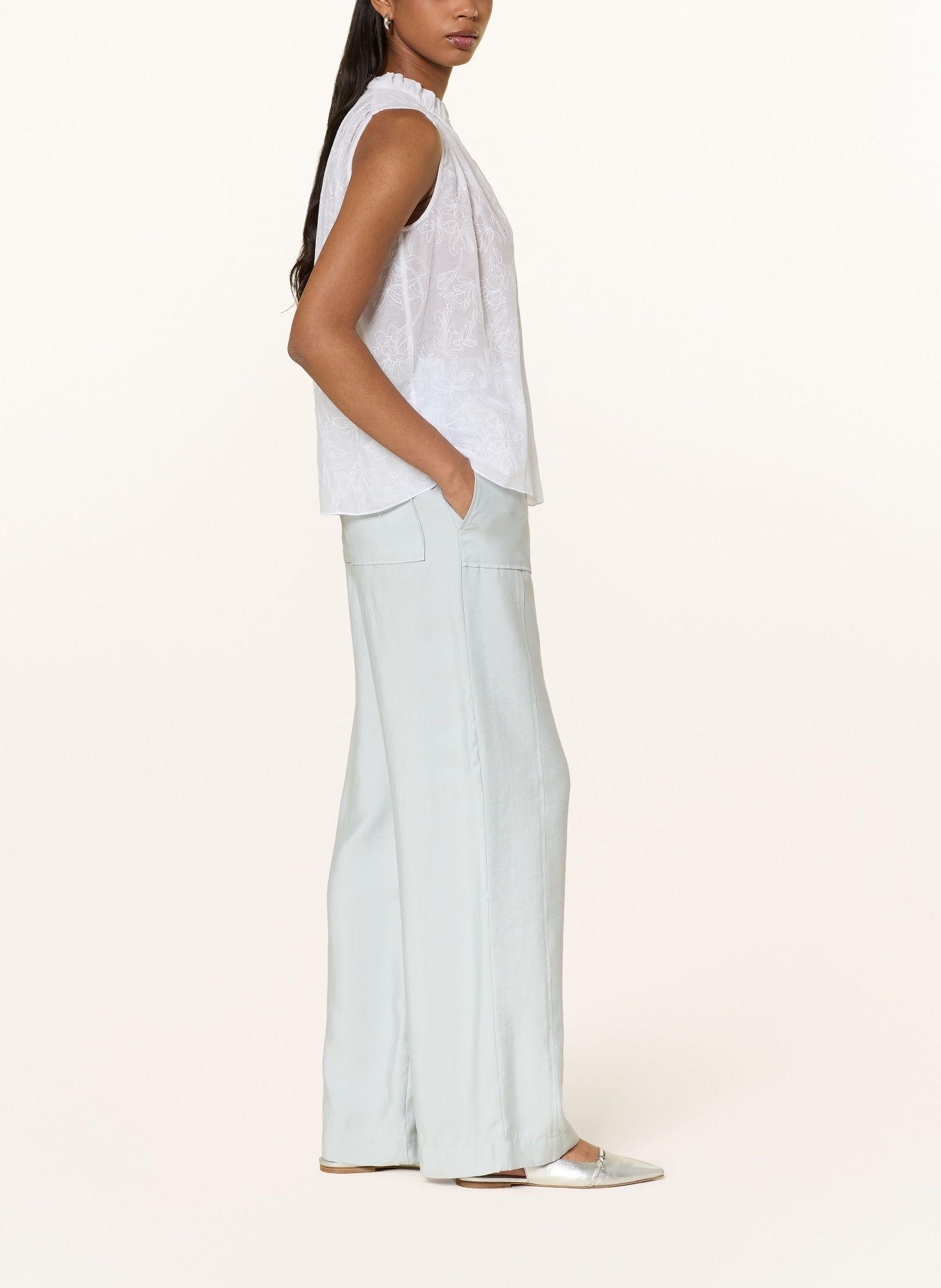 MARC CAIN Kalhoty Marlene WELKOM: 309 pearl blue