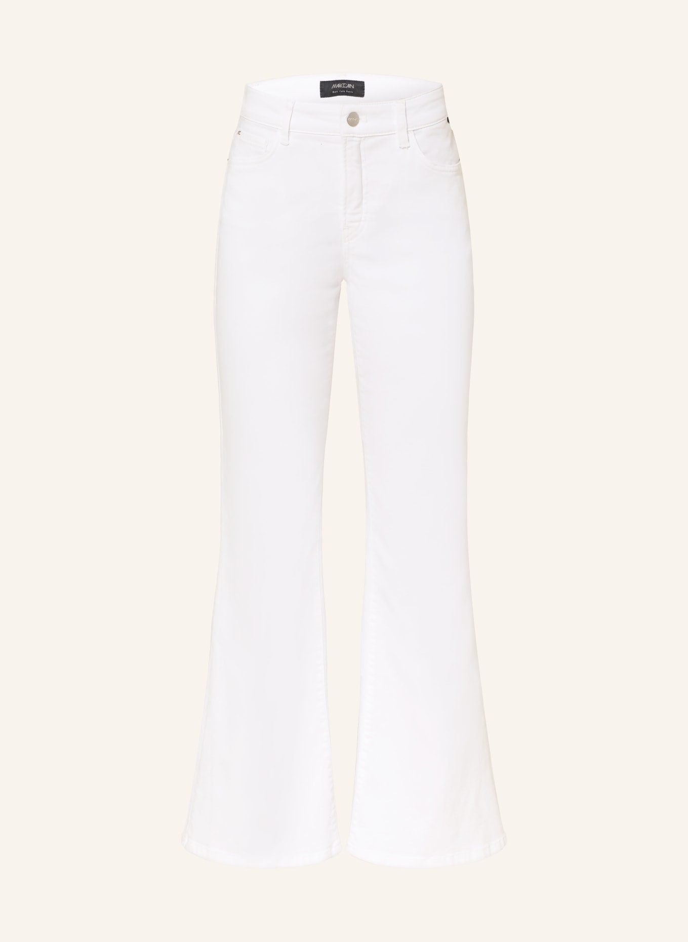 MARC CAIN Zvonové džíny FRENDA: 100 WHITE