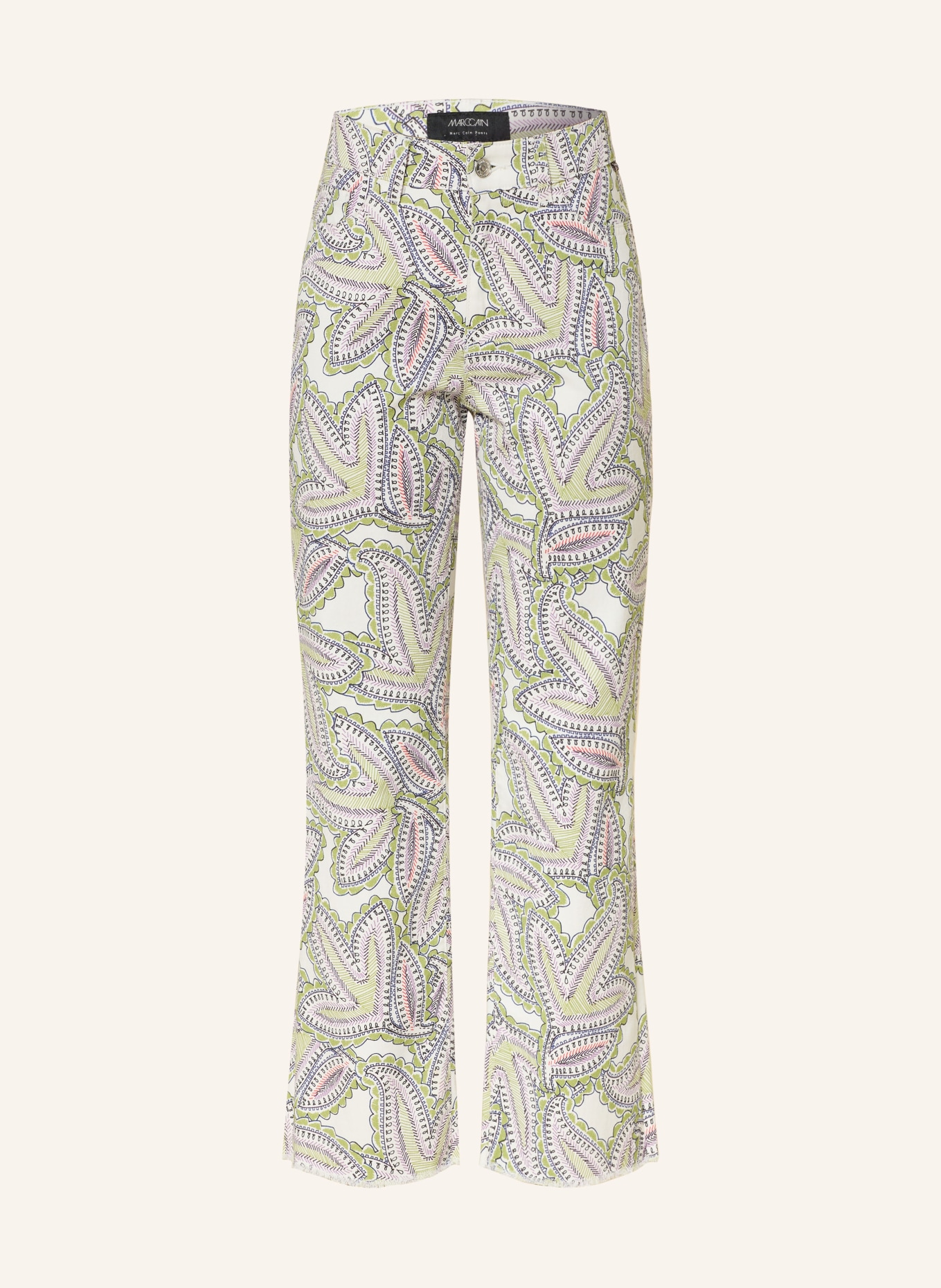 MARC CAIN Cropped Jeans FORLI: 100 WHITE