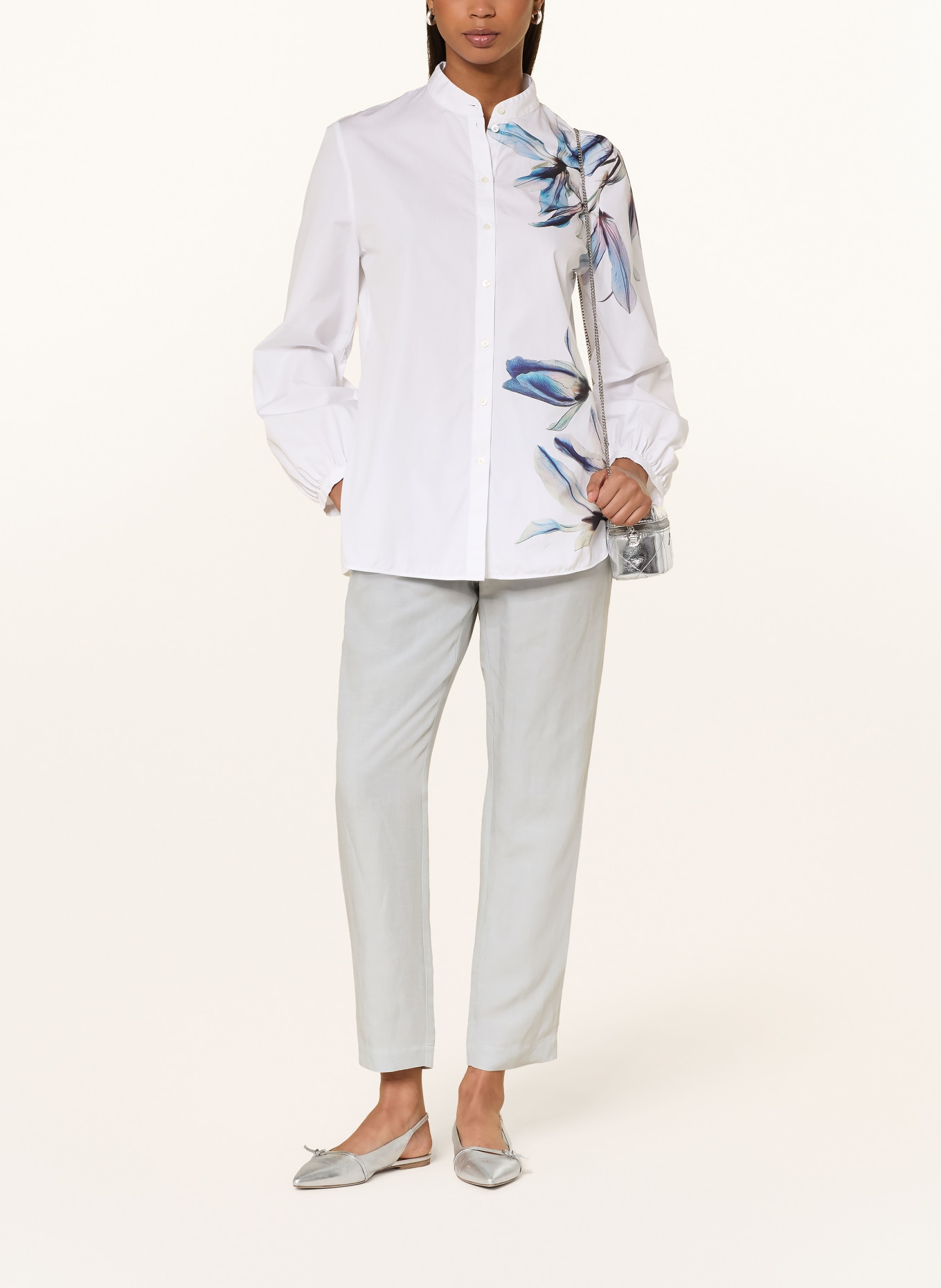 MARC CAIN Kalhoty RHODOS ve stylu joggingových kalhot: 309 pearl blue