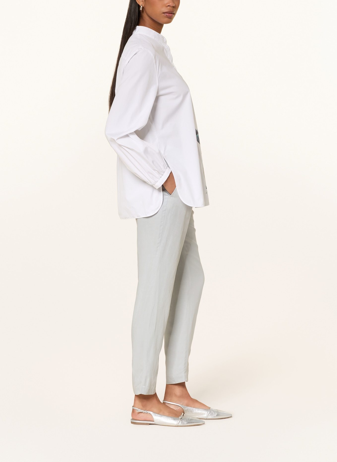 MARC CAIN Kalhoty RHODOS ve stylu joggingových kalhot: 309 pearl blue