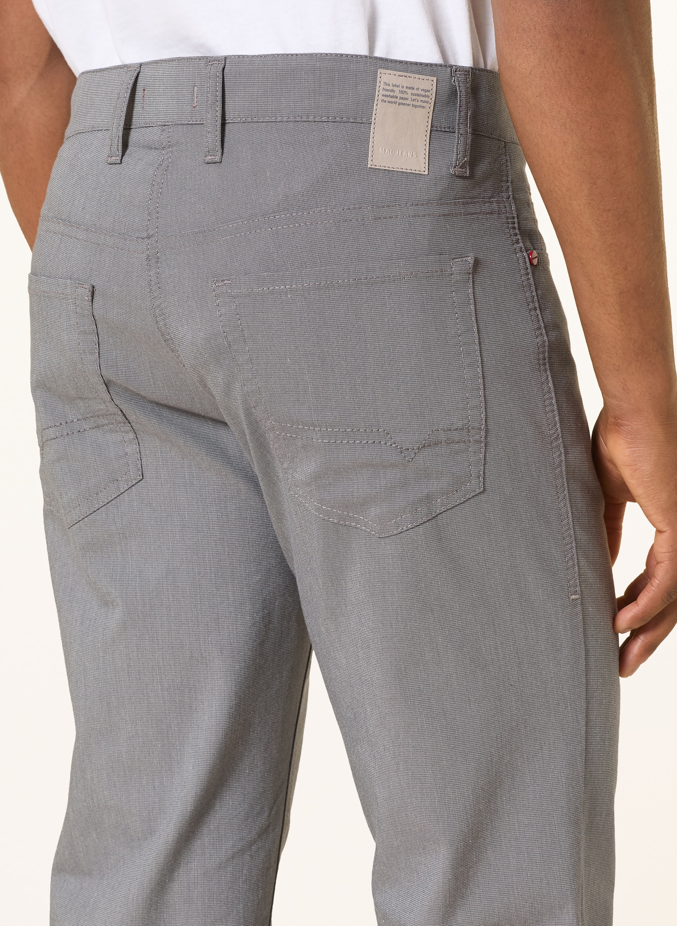 MAC Chino ARNE Modern Fit: SZARY