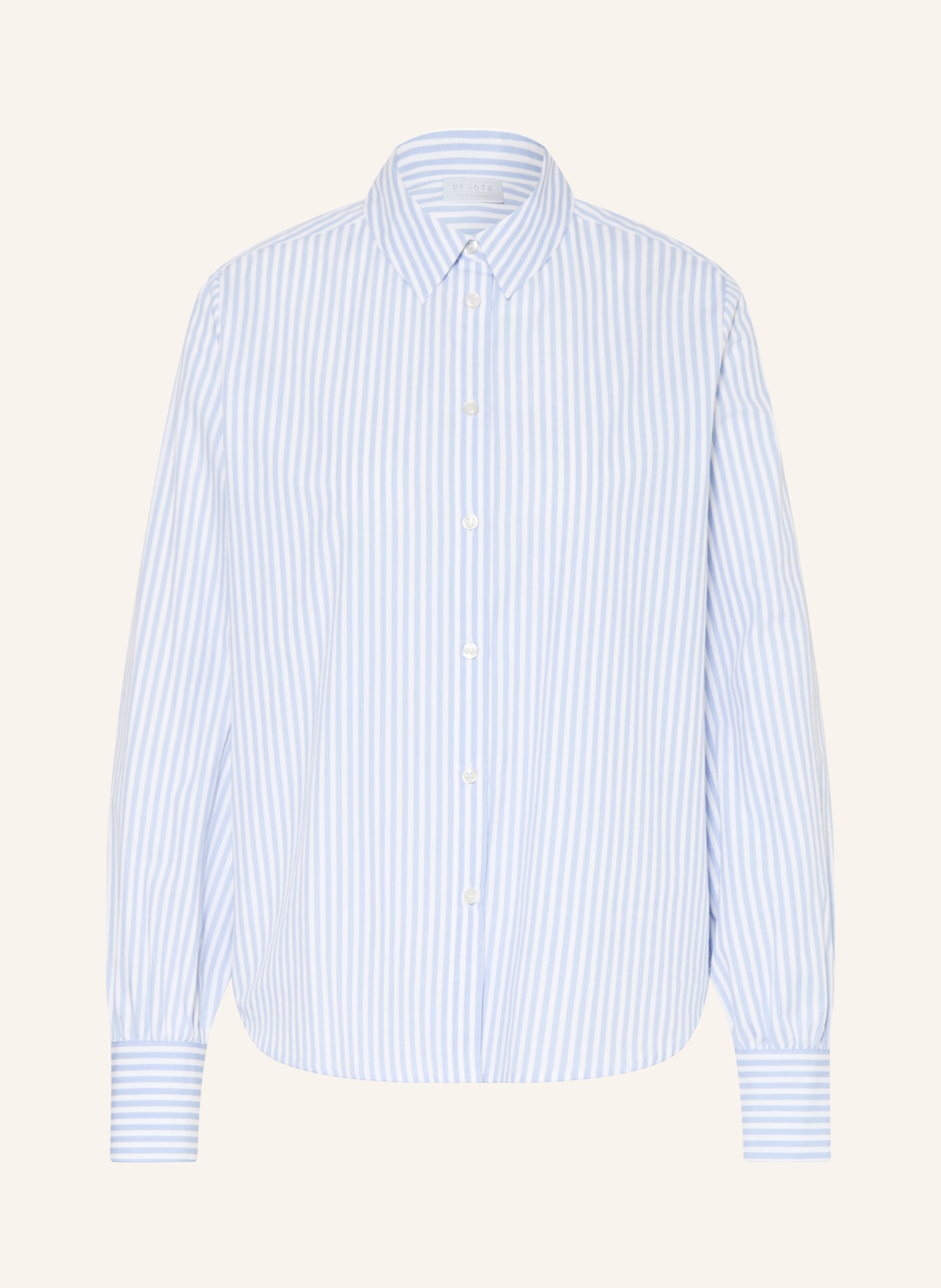 DESOTO LIZZY shirt blouse: LIGHT BLUE / WHITE