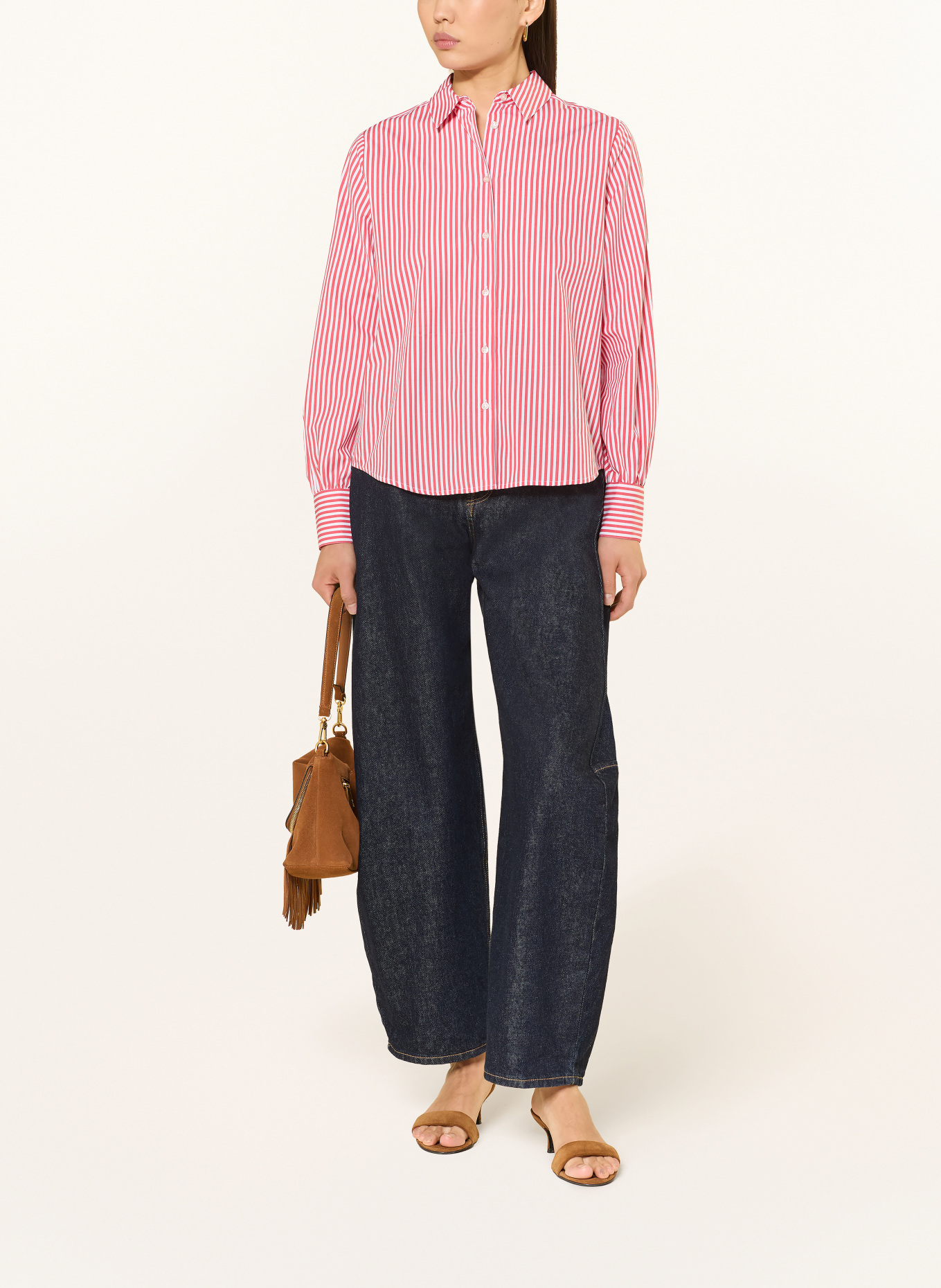 DESOTO Hemdbluse LIZZY: ROT / WEISS