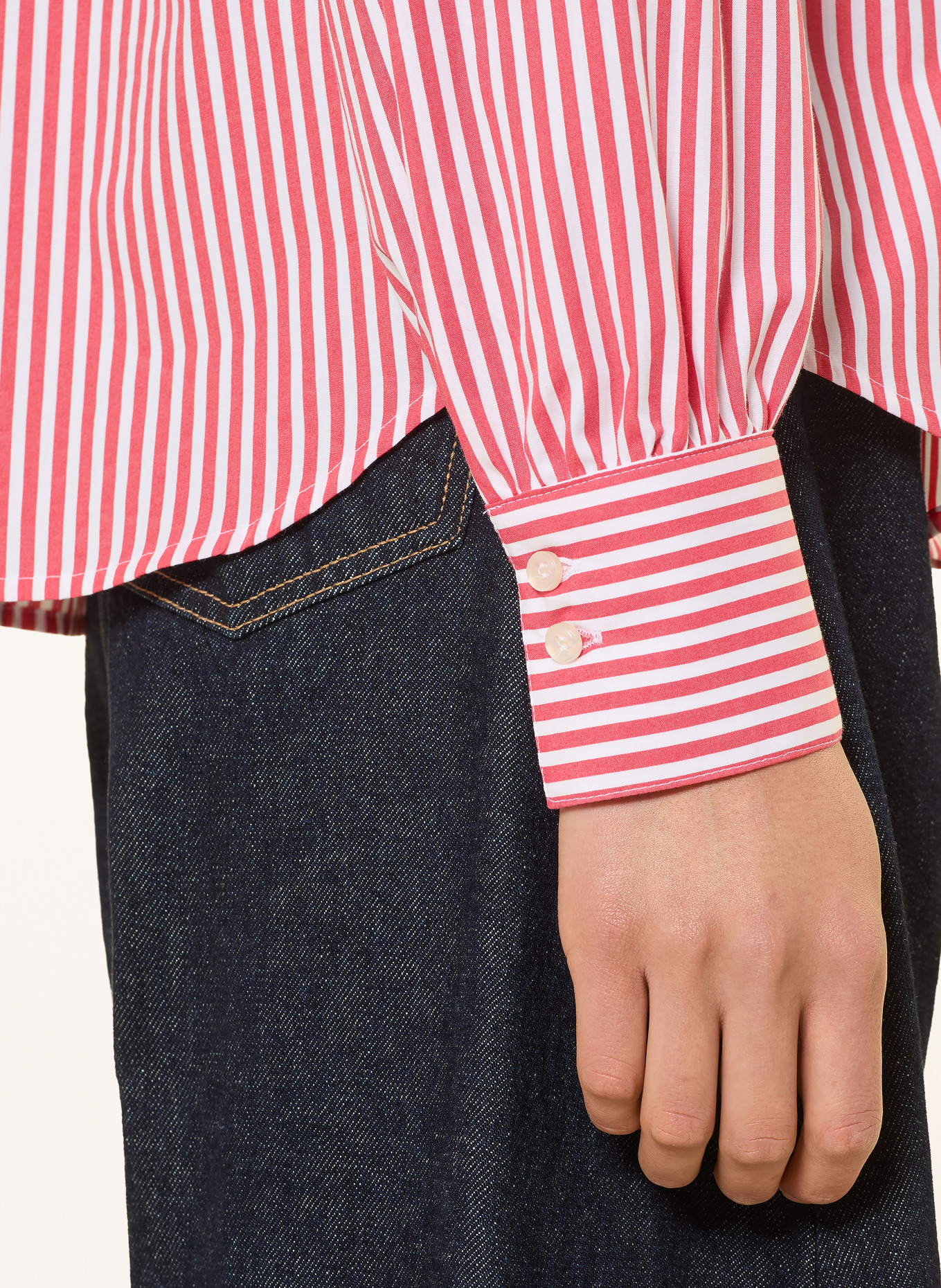 DESOTO Hemdbluse LIZZY: ROT / WEISS