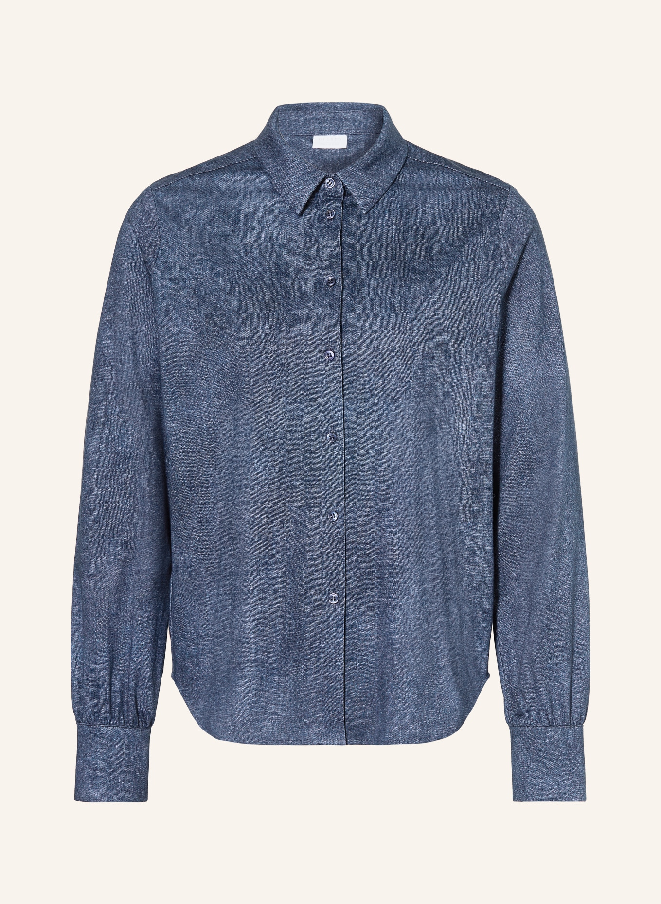 DESOTO Bluzka koszulowa LIZZY w stylu jeansowym: GRANATOWY