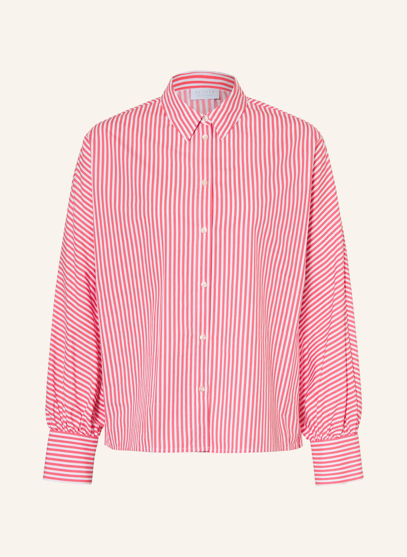 DESOTO Bluzka koszulowa LOU: CZERWONY / BIAŁY