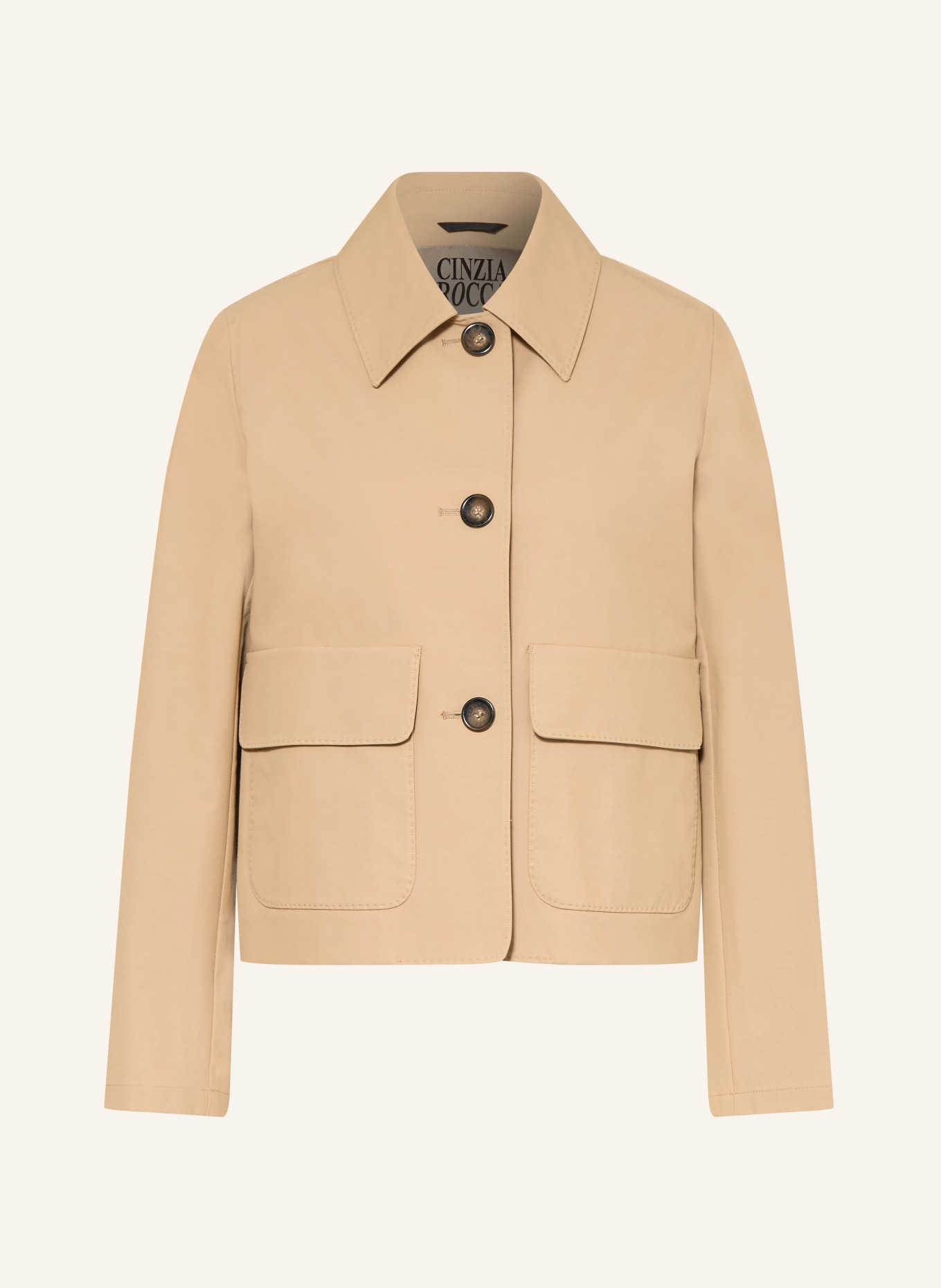 CINZIA ROCCA boxy jacket: CAMEL