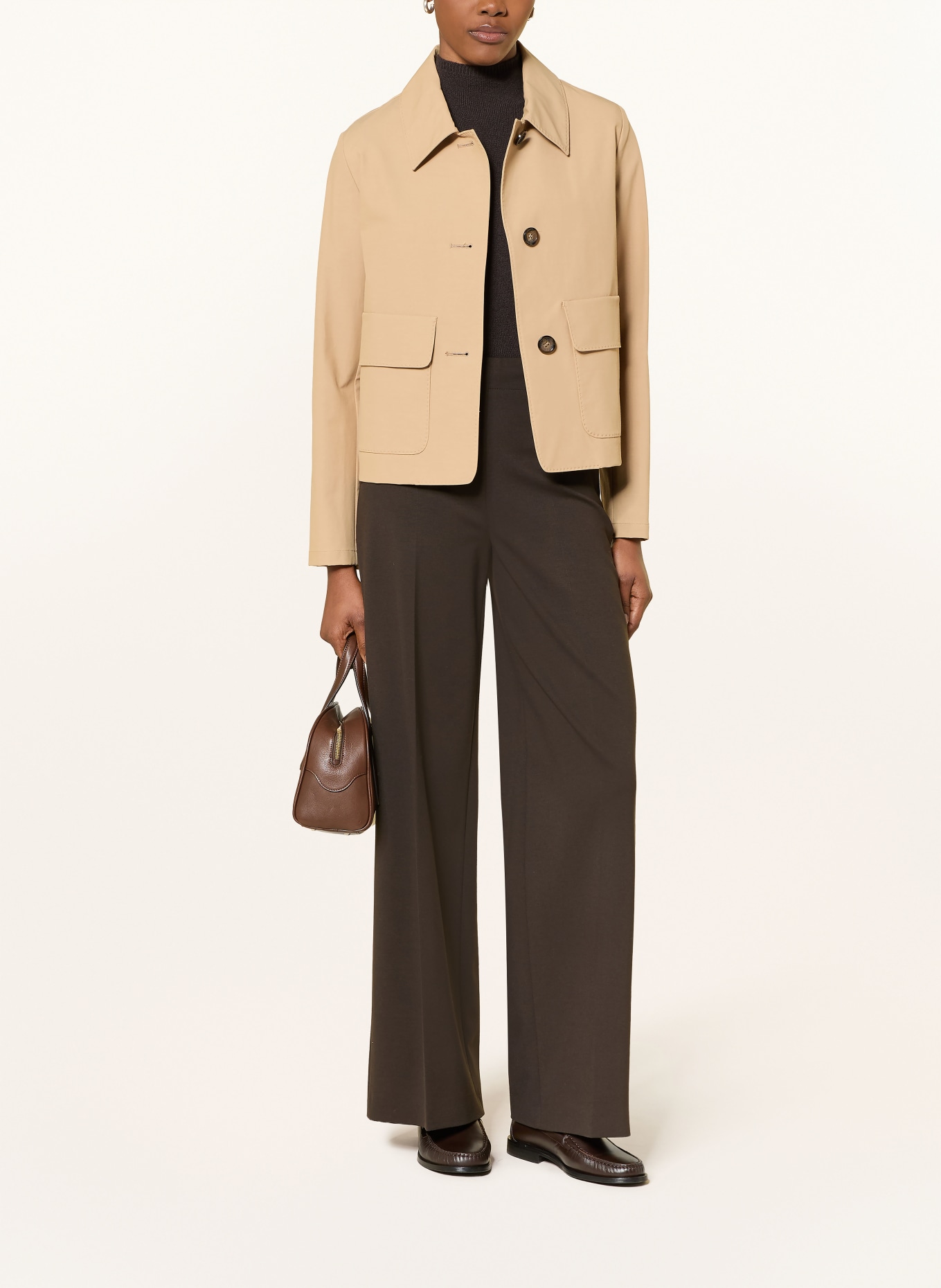 CINZIA ROCCA boxy jacket: CAMEL