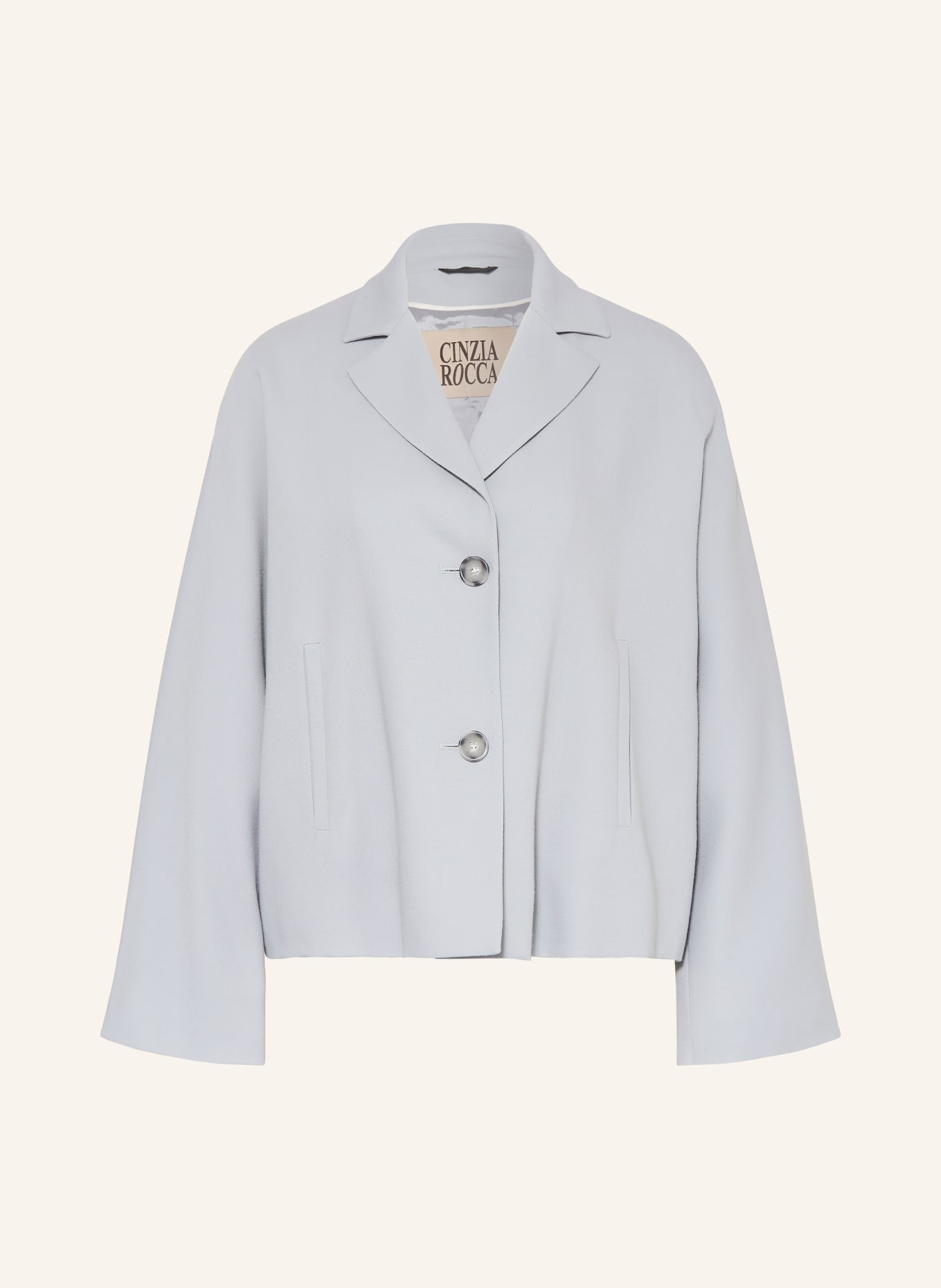 CINZIA ROCCA boxy jacket: BLUE GRAY