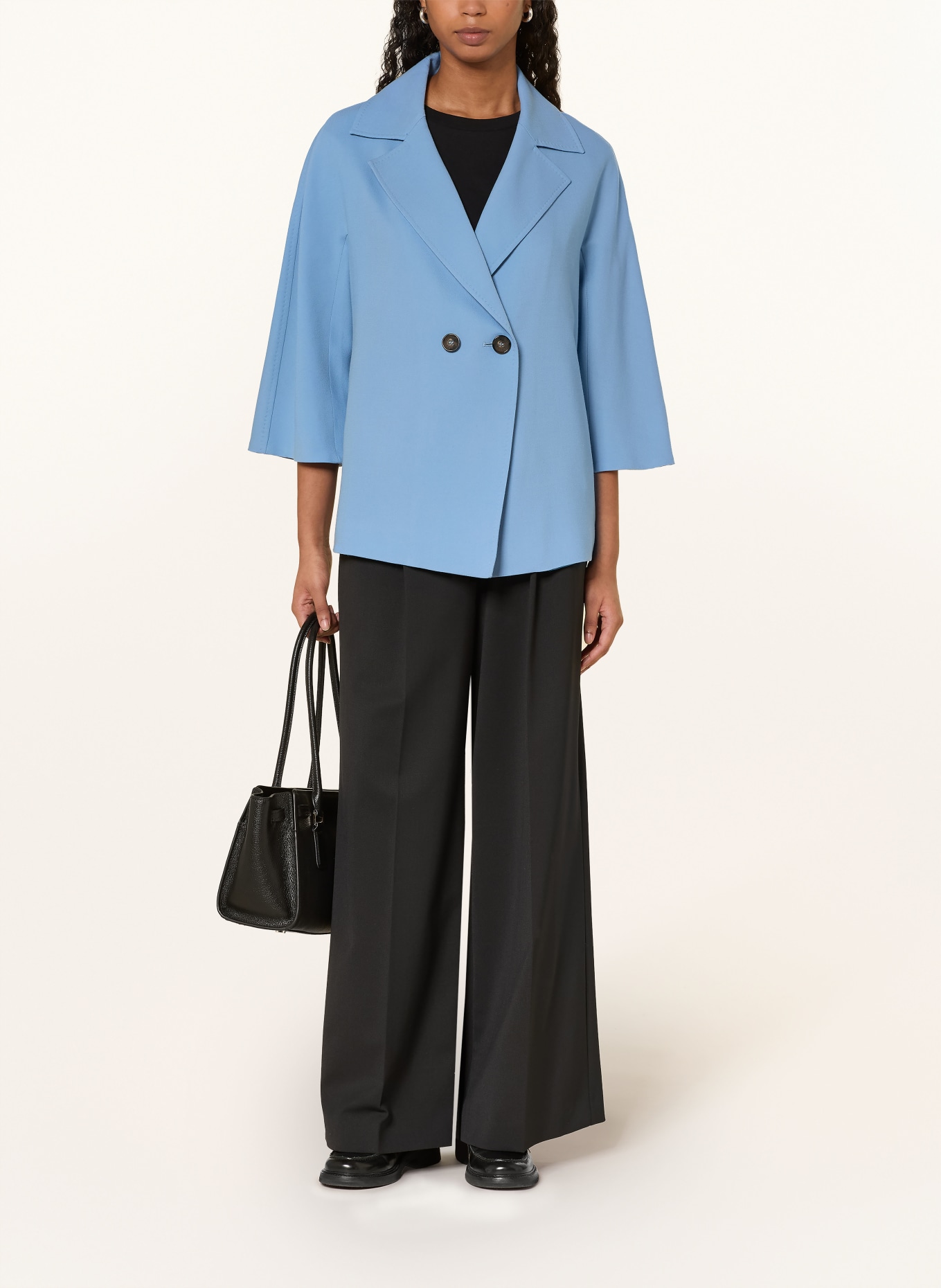 CINZIA ROCCA Cabanjacke with 3/4-length sleeves: LIGHT BLUE