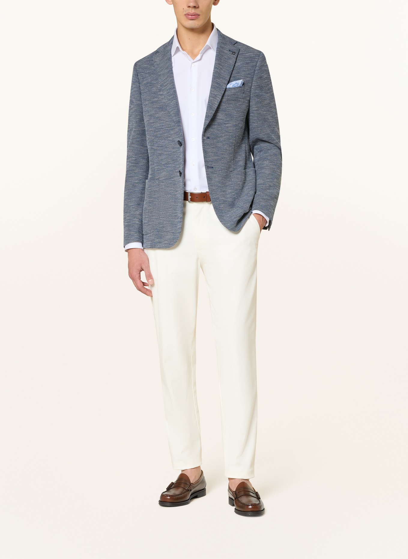 DIGEL Anzugsakko EDWARD-ST Modern Fit: BLAU / WEISS / SCHWARZ