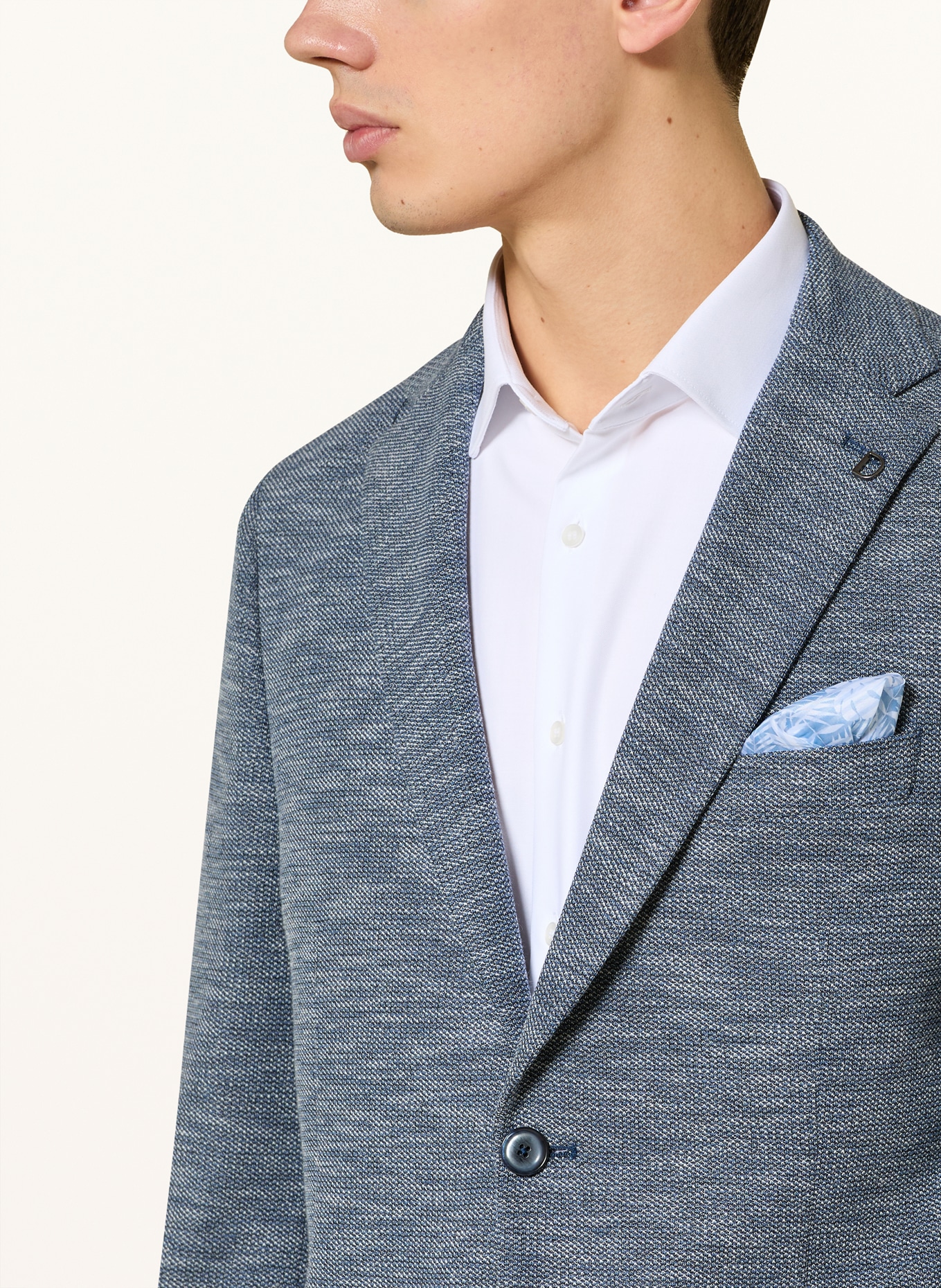 DIGEL Anzugsakko EDWARD-ST Modern Fit: BLAU / WEISS / SCHWARZ