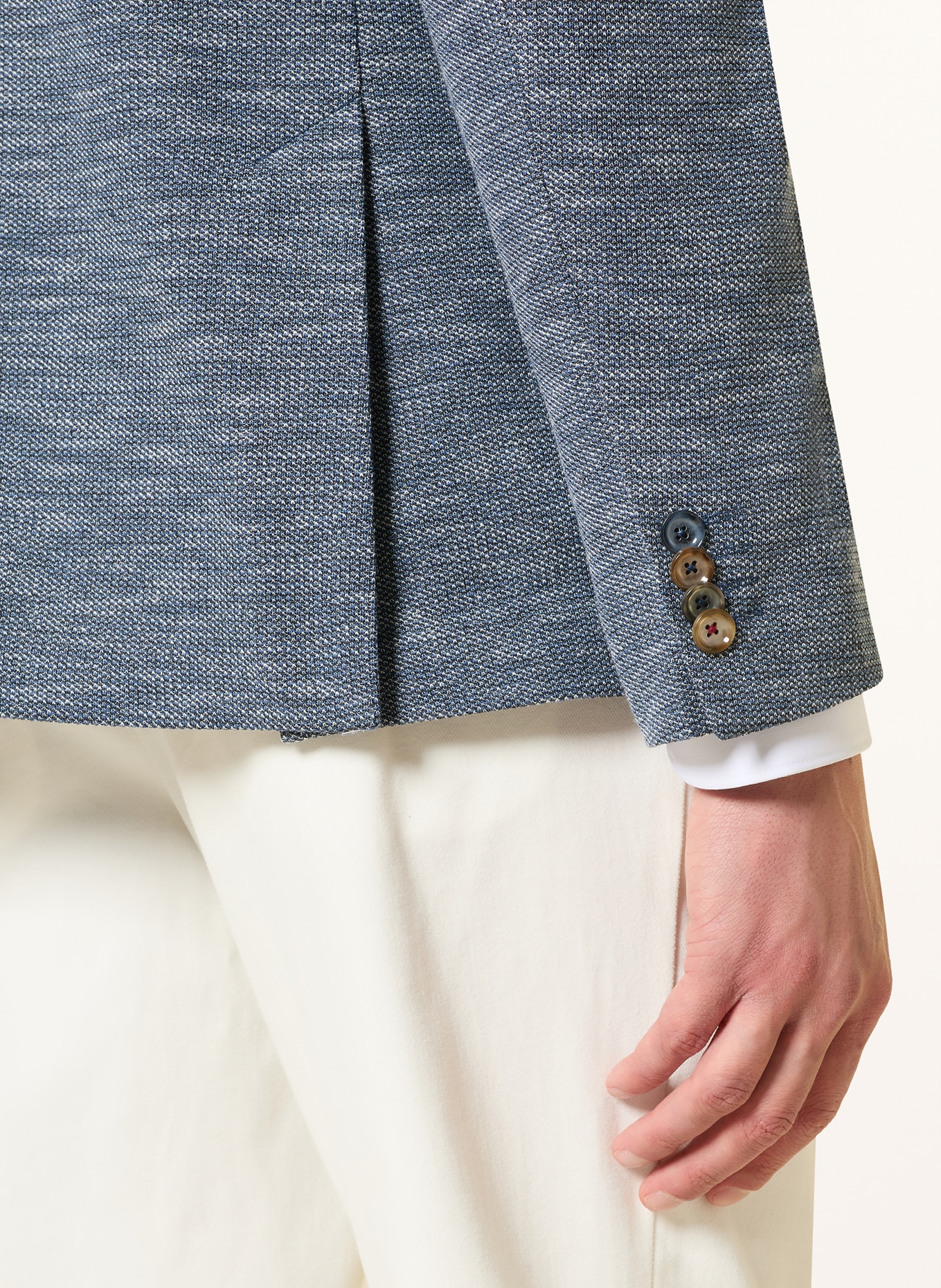 DIGEL Anzugsakko EDWARD-ST Modern Fit: BLAU / WEISS / SCHWARZ