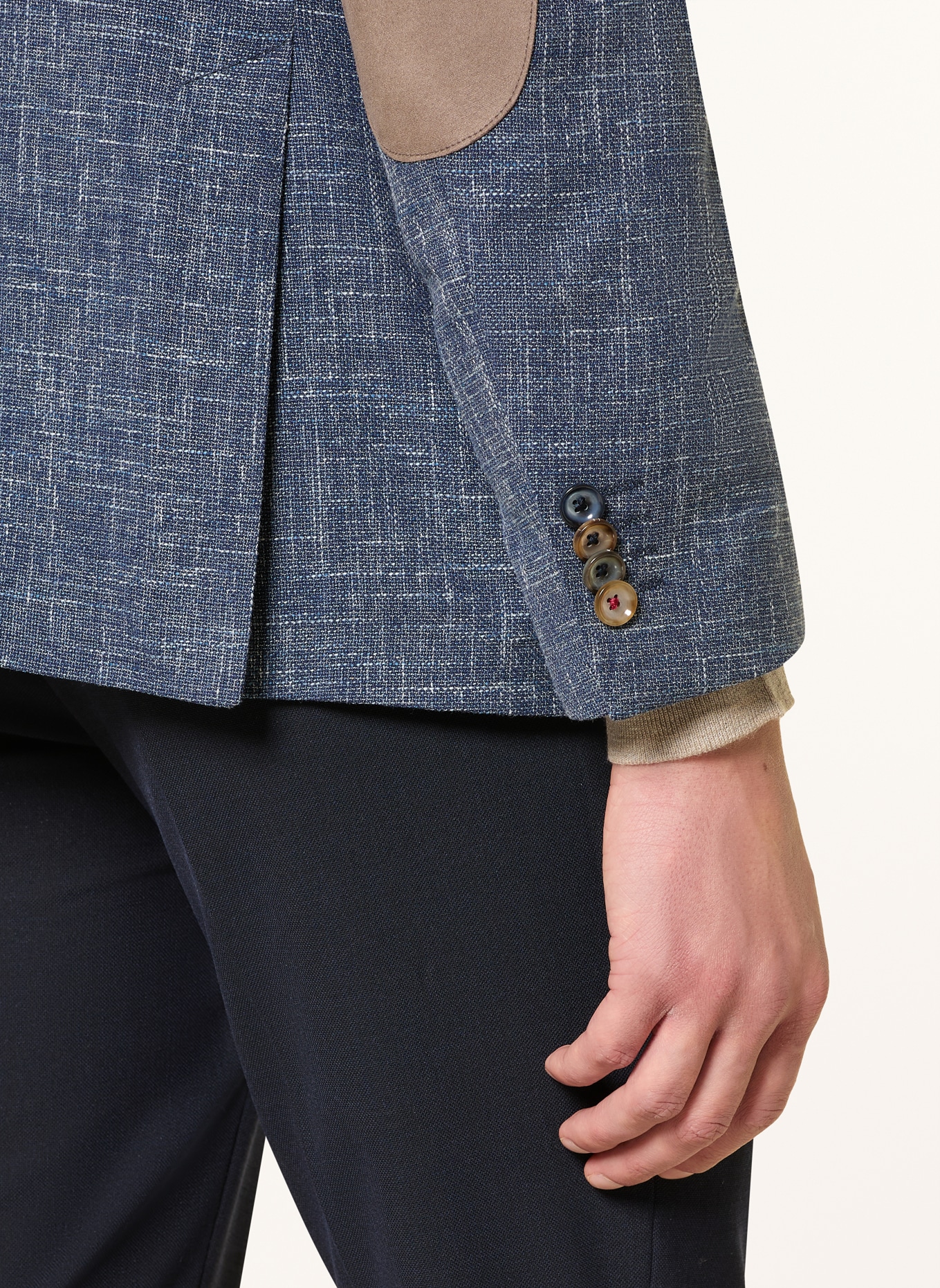 DIGEL EDWARD Modern Fit Jacket: BLUE / WHITE