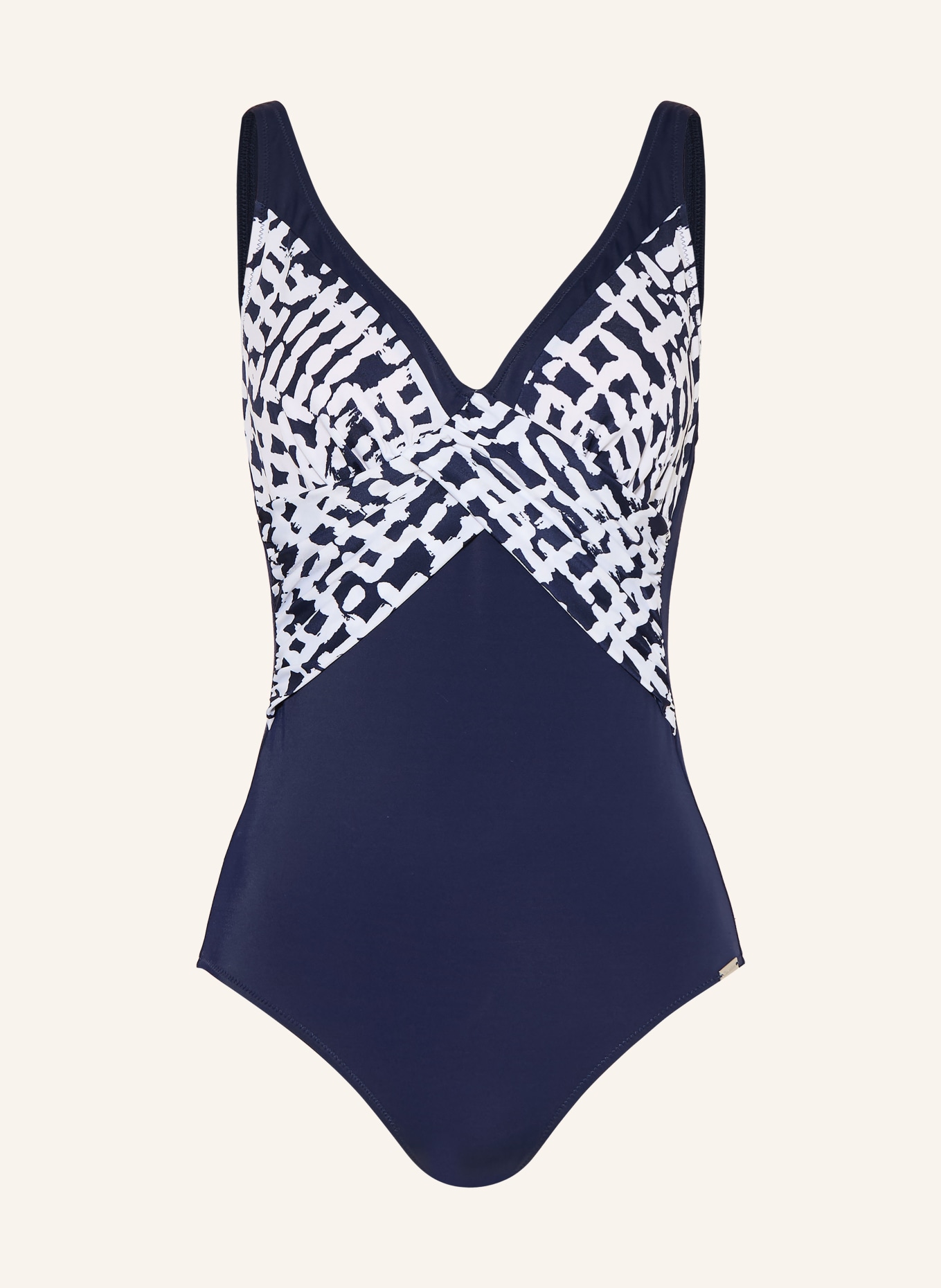 Charmline Strój kąpielowy MODERN MARINA: GRANATOWY / BIAŁY