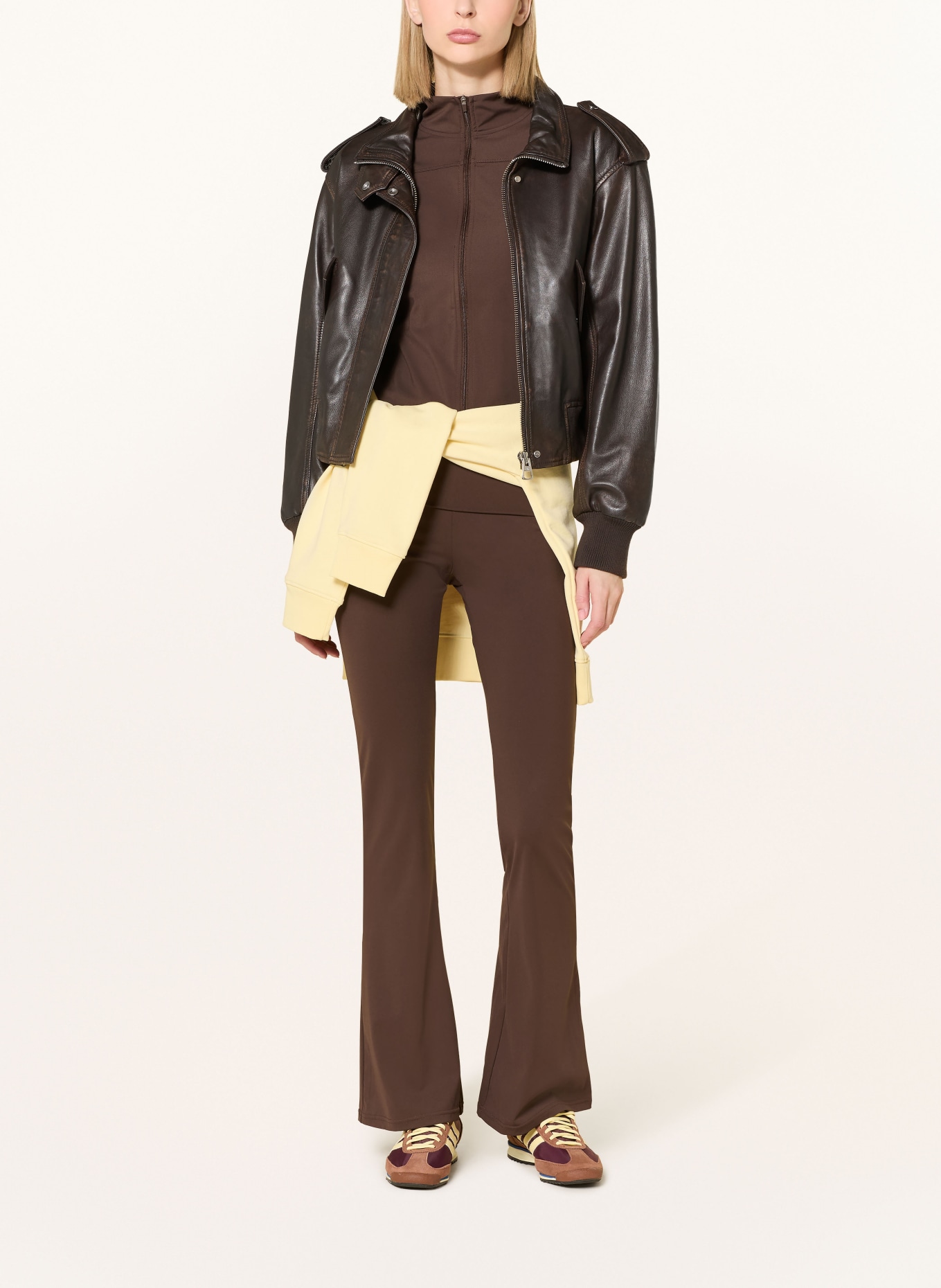 NEO NOIR Leggings ULIANNA: DUNKELBRAUN