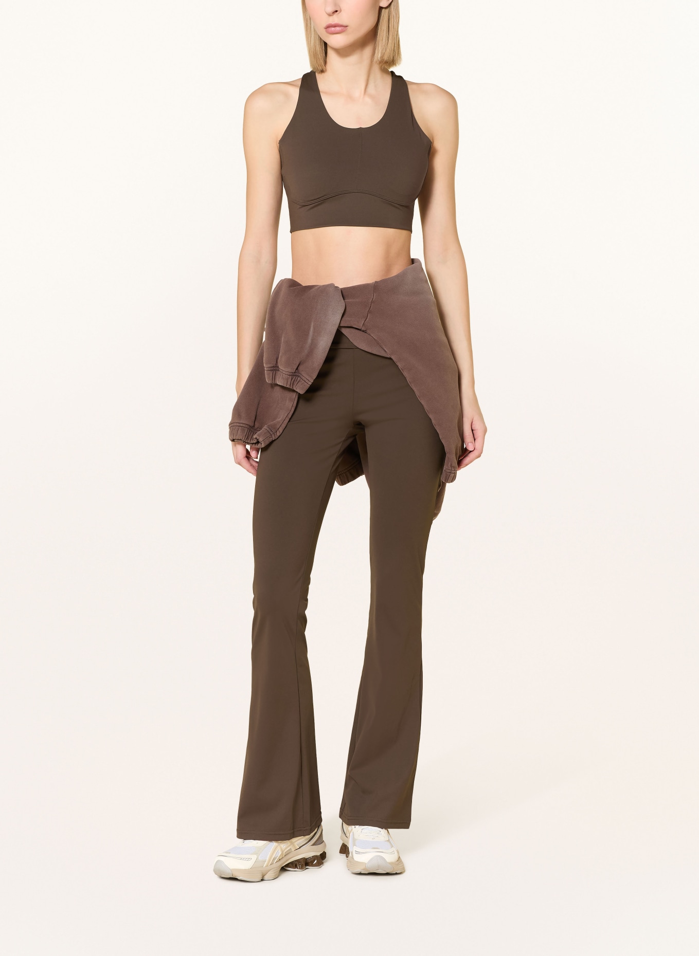 NEO NOIR Cropped-Top DUTTA: DUNKELBRAUN