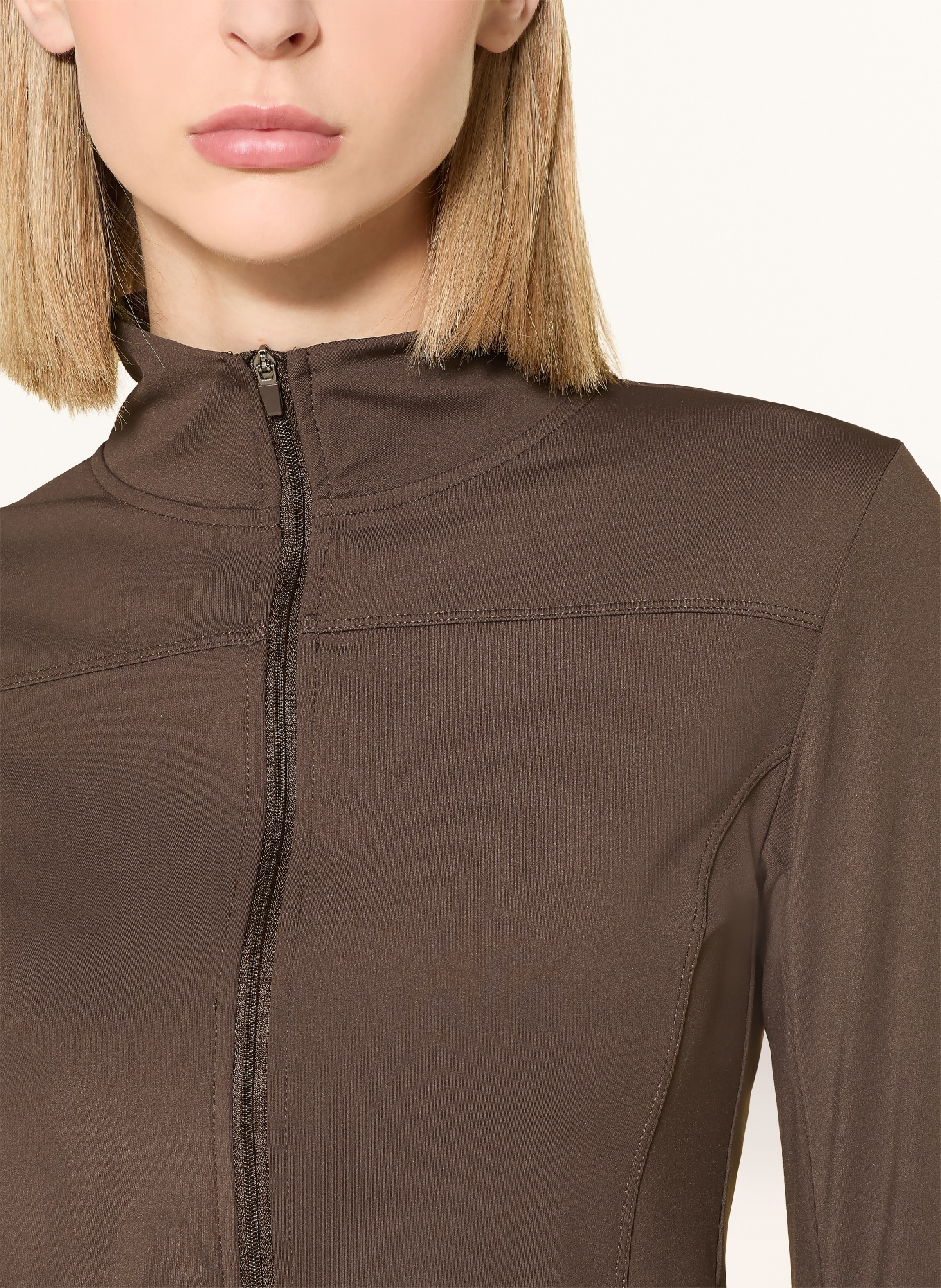 NEO NOIR Sweatjacke NOLANA: DUNKELBRAUN