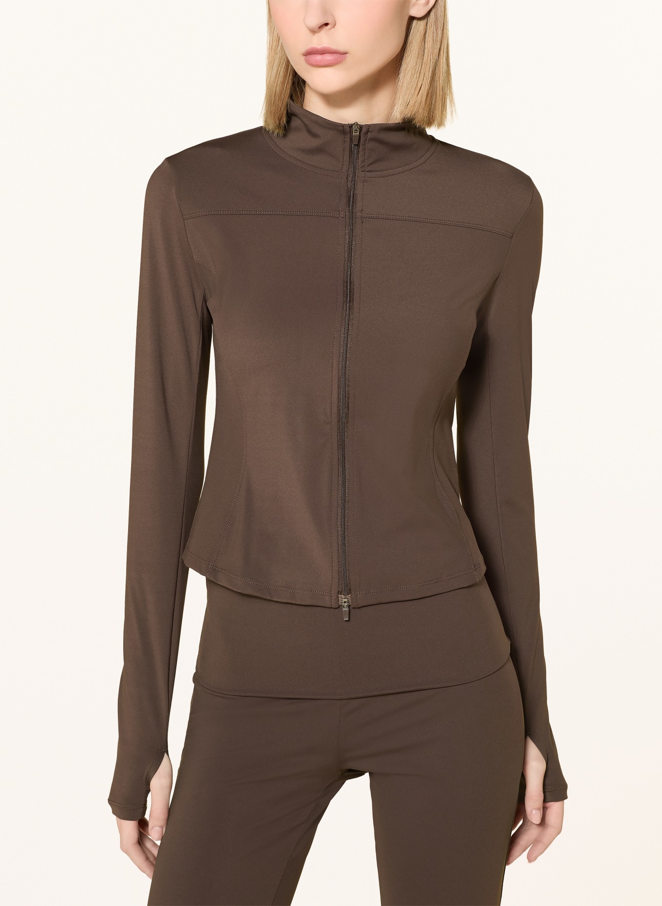 NEO NOIR Sweatjacke NOLANA: DUNKELBRAUN