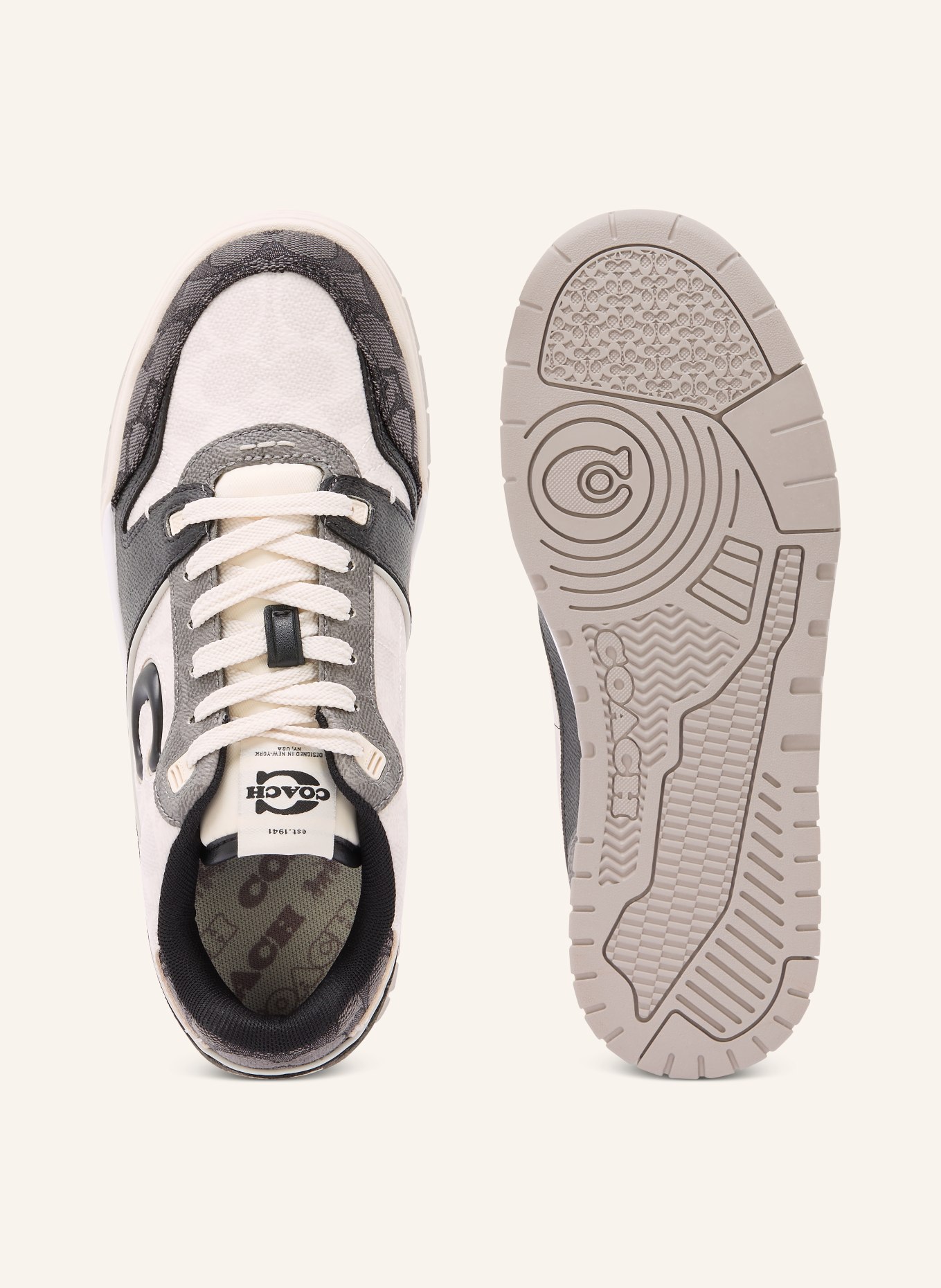 COACH Sneaker SOHO: SCHWARZ / DUNKELGRAU / GRAU