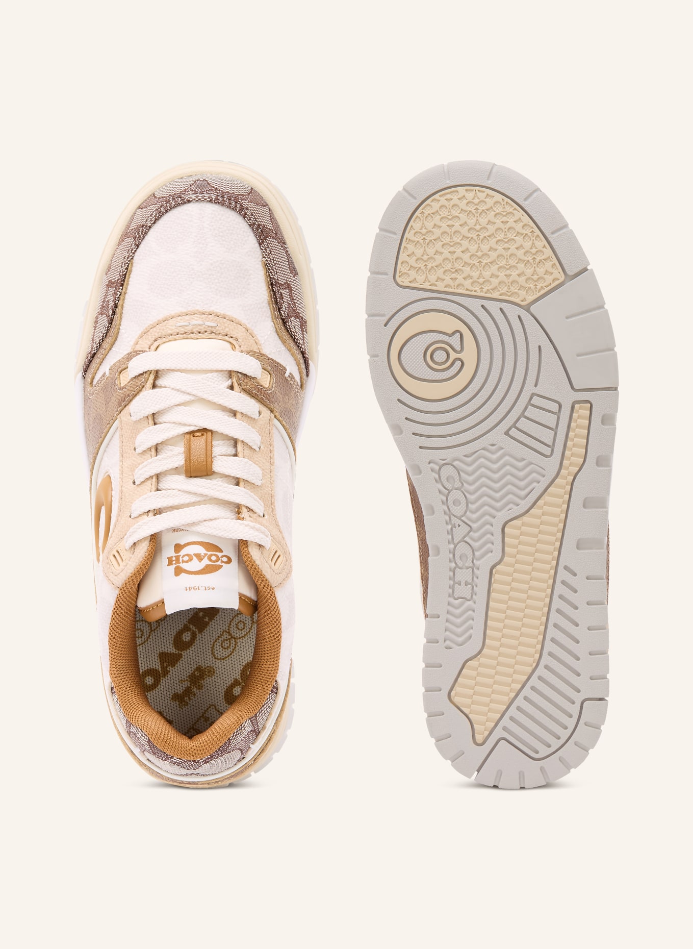 COACH Sneaker SOHO: CREME / HELLBRAUN / BRAUN