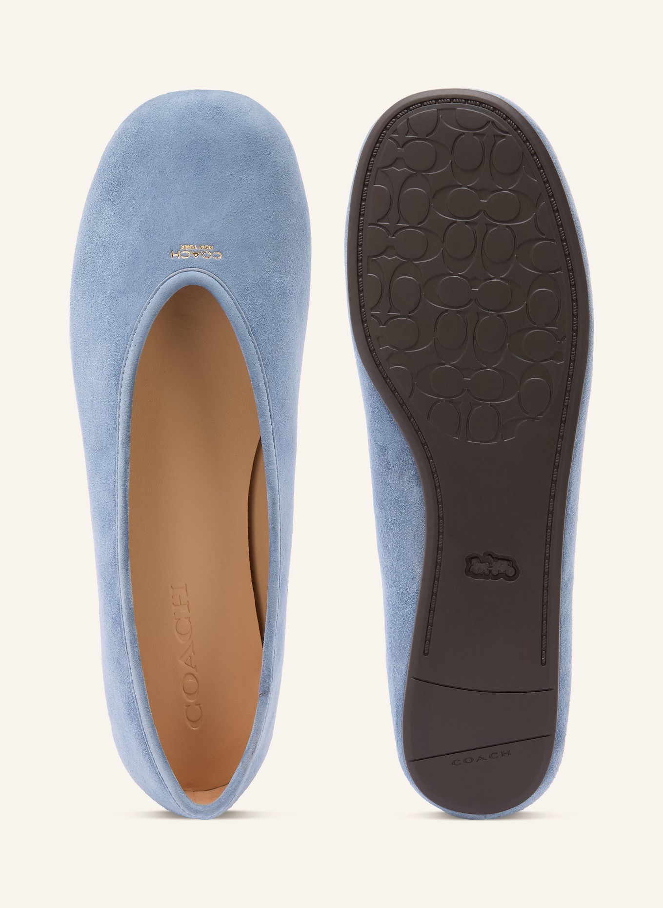 COACH Ballerinas HOUSTON: HELLBLAU
