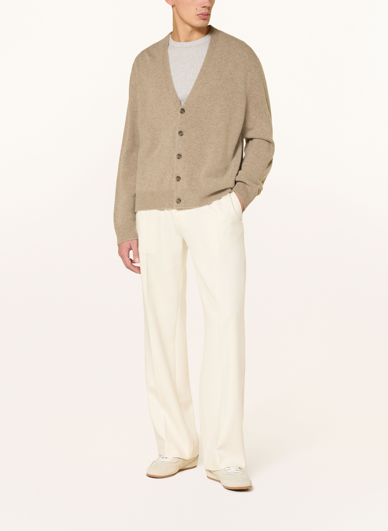 COS Kardigan z kaszmiru: BEŻOWY