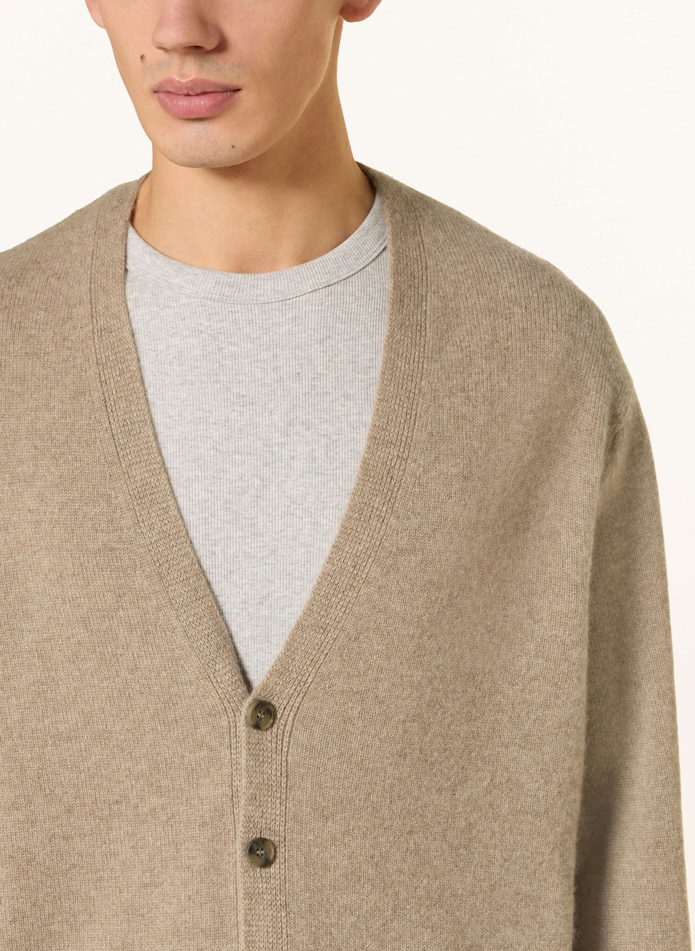 COS Kardigan z kaszmiru: BEŻOWY