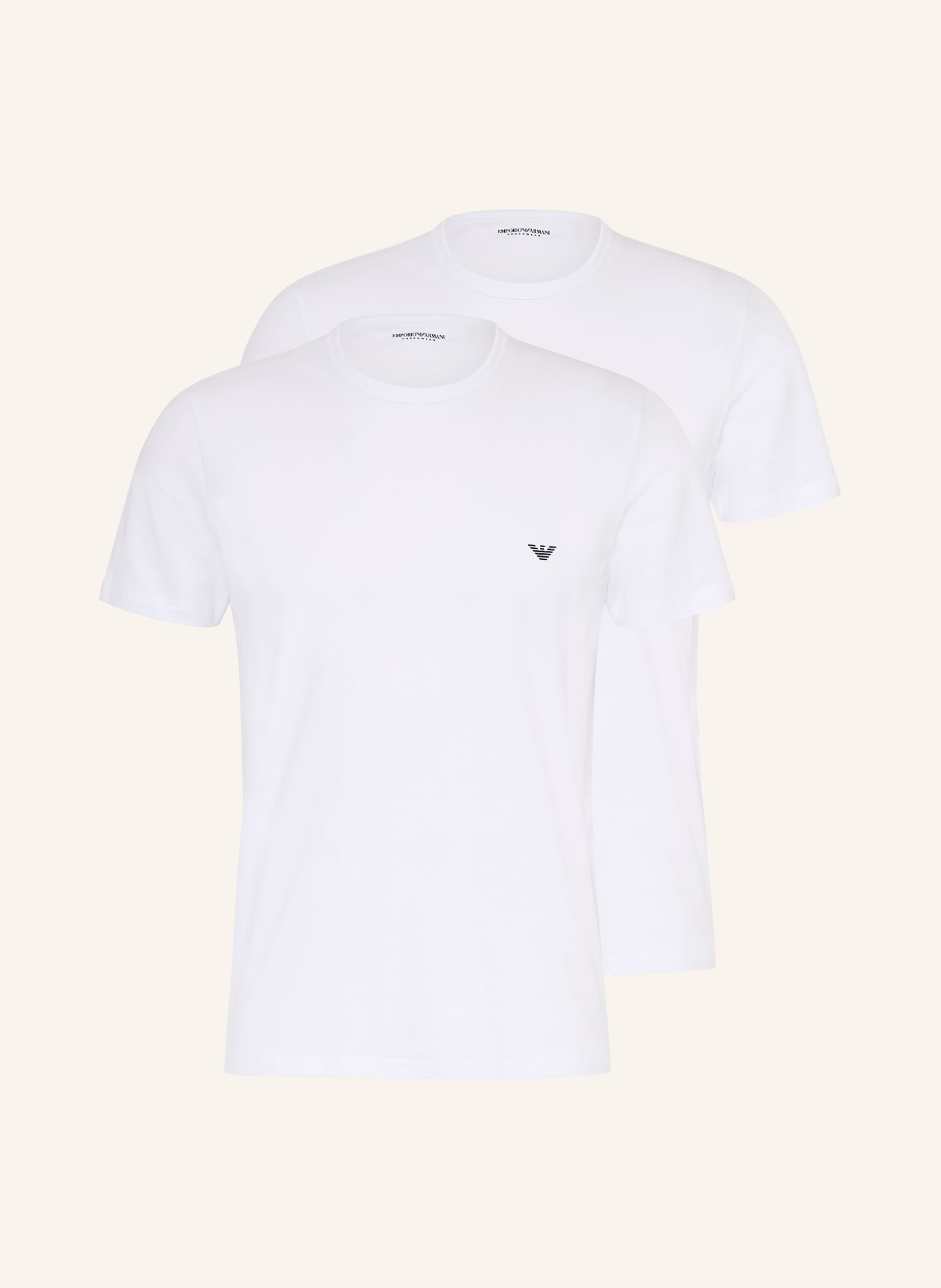 EMPORIO ARMANI 2er-Pack T-Shirts: WEISS