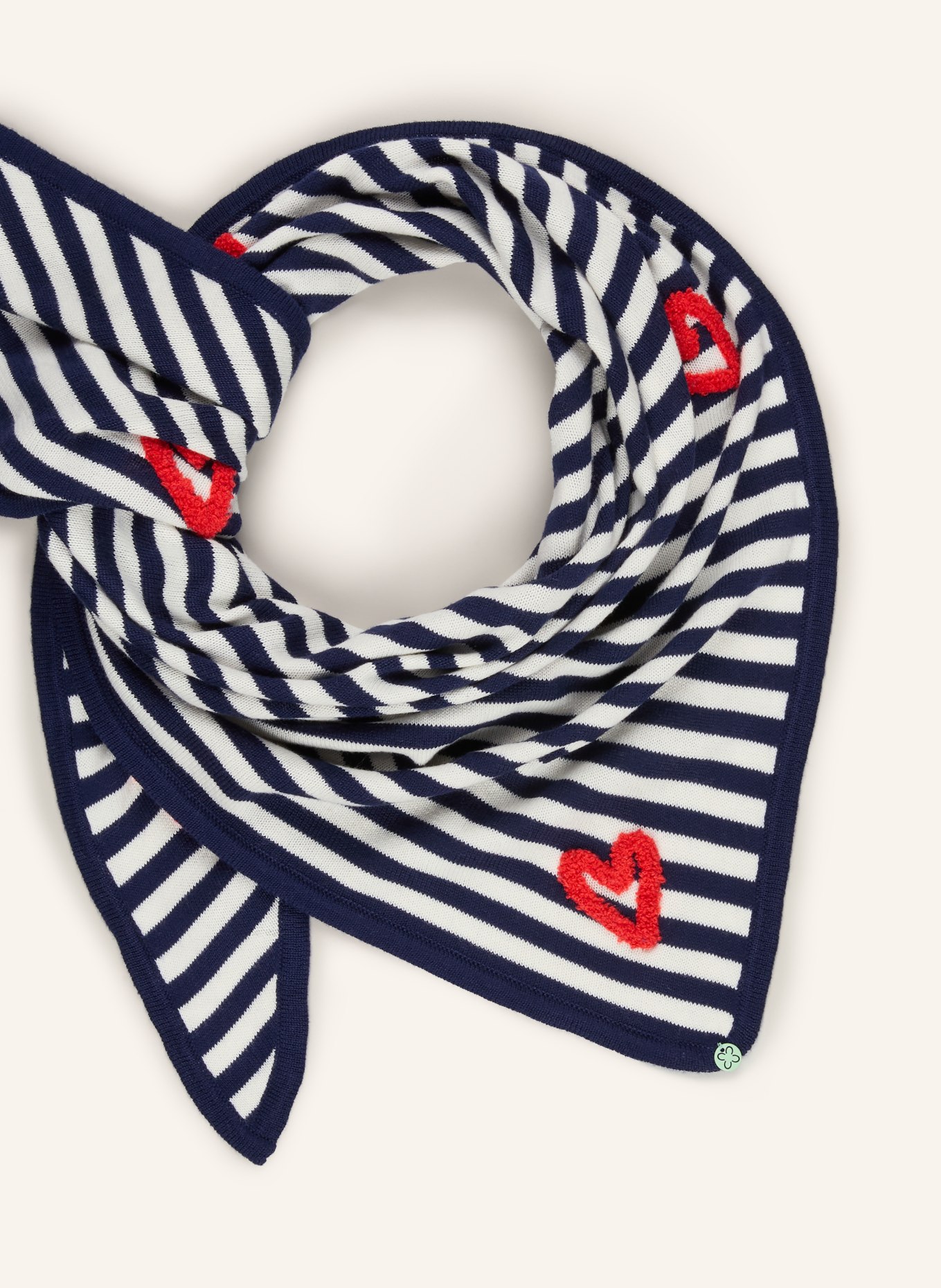 CODELLO triangular scarf: BLUE / RED / WHITE