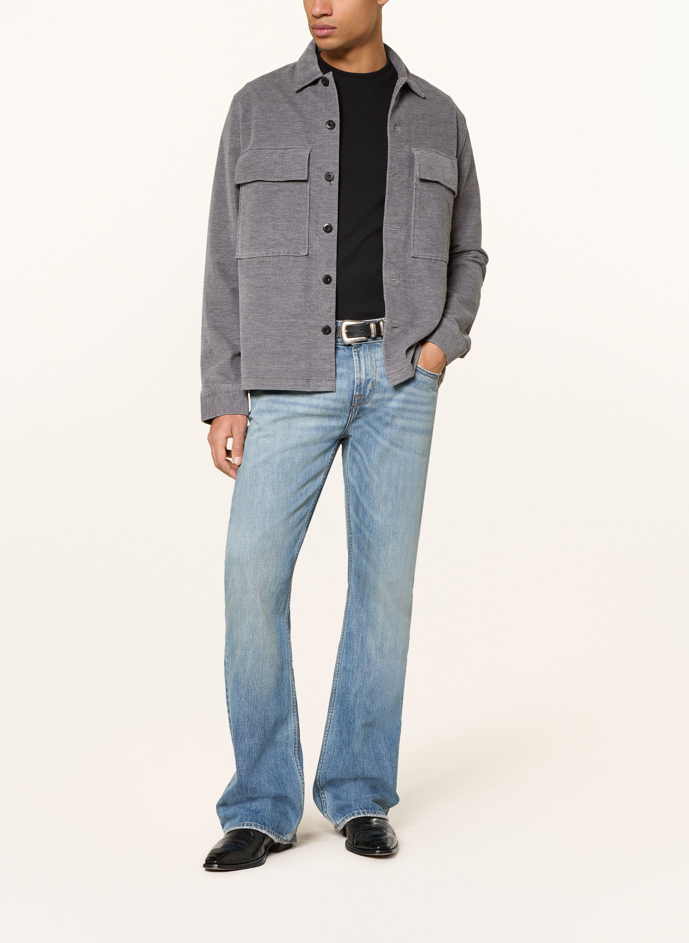 ALLSAINTS Overshirt HAWKER: GRAU