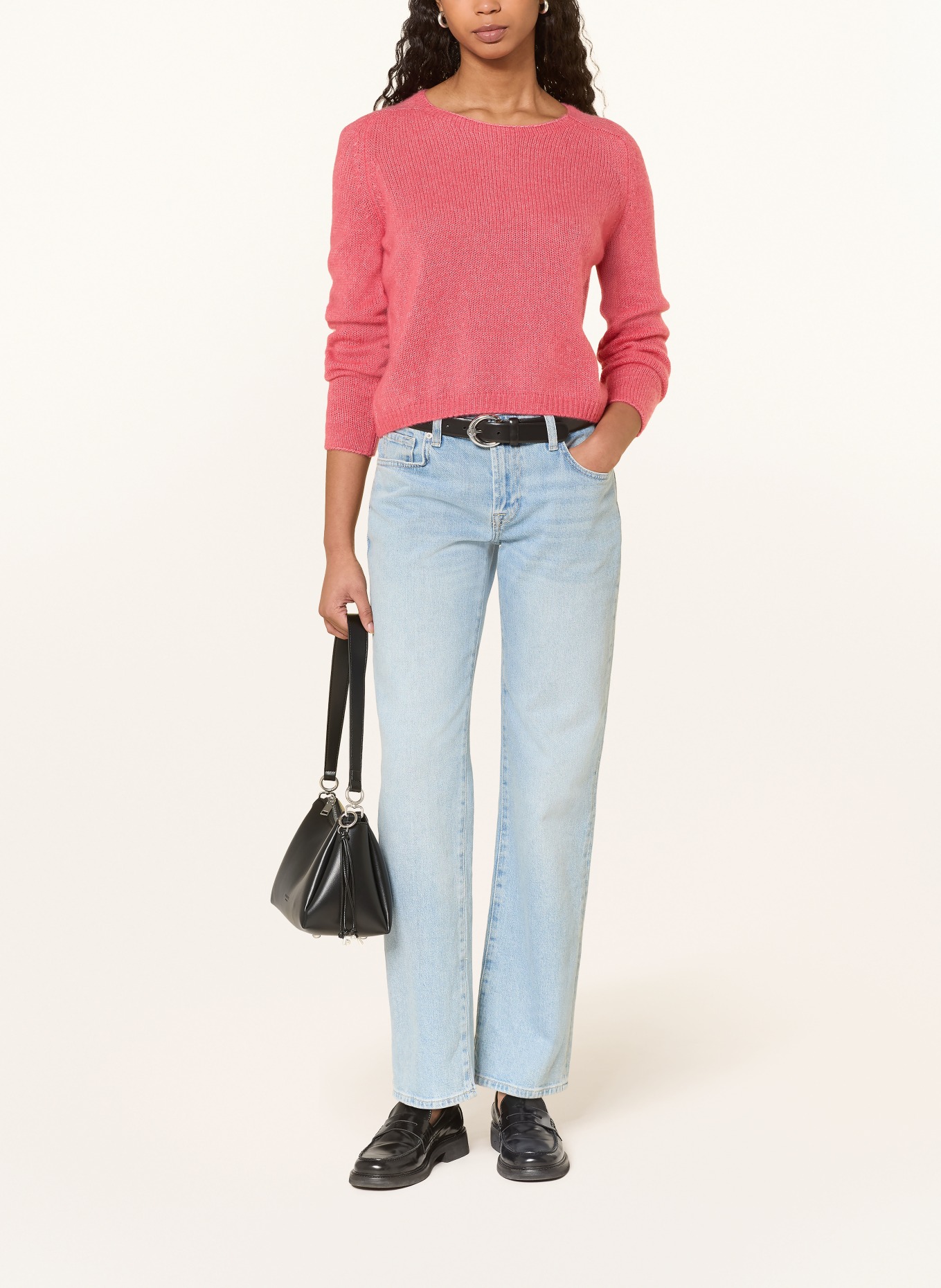 HEMISPHERE Cashmere sweater: LIGHT RED