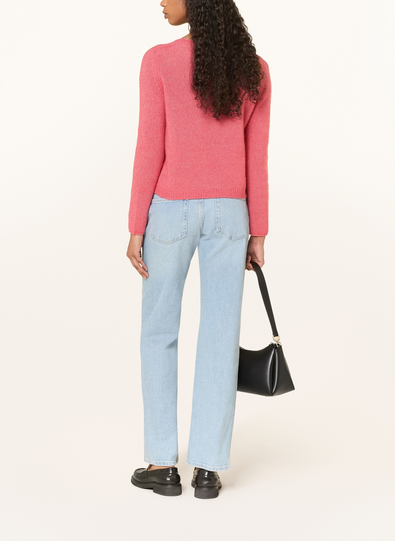 HEMISPHERE Cashmere sweater: LIGHT RED