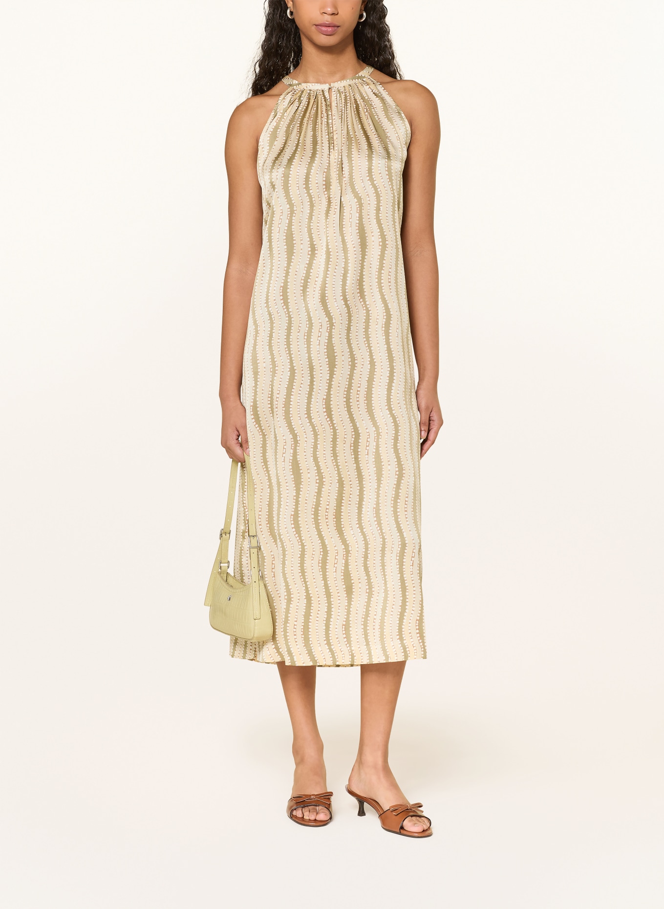 HEMISPHERE Seidenkleid: BEIGE / KHAKI