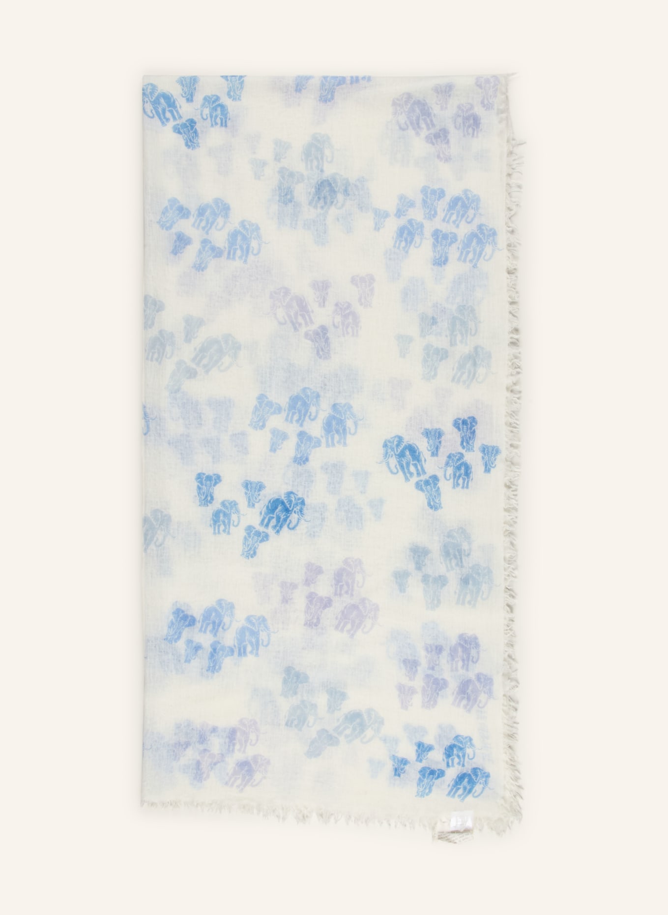 HEMISPHERE scarf: CREAM / LIGHT BLUE / DARK BLUE