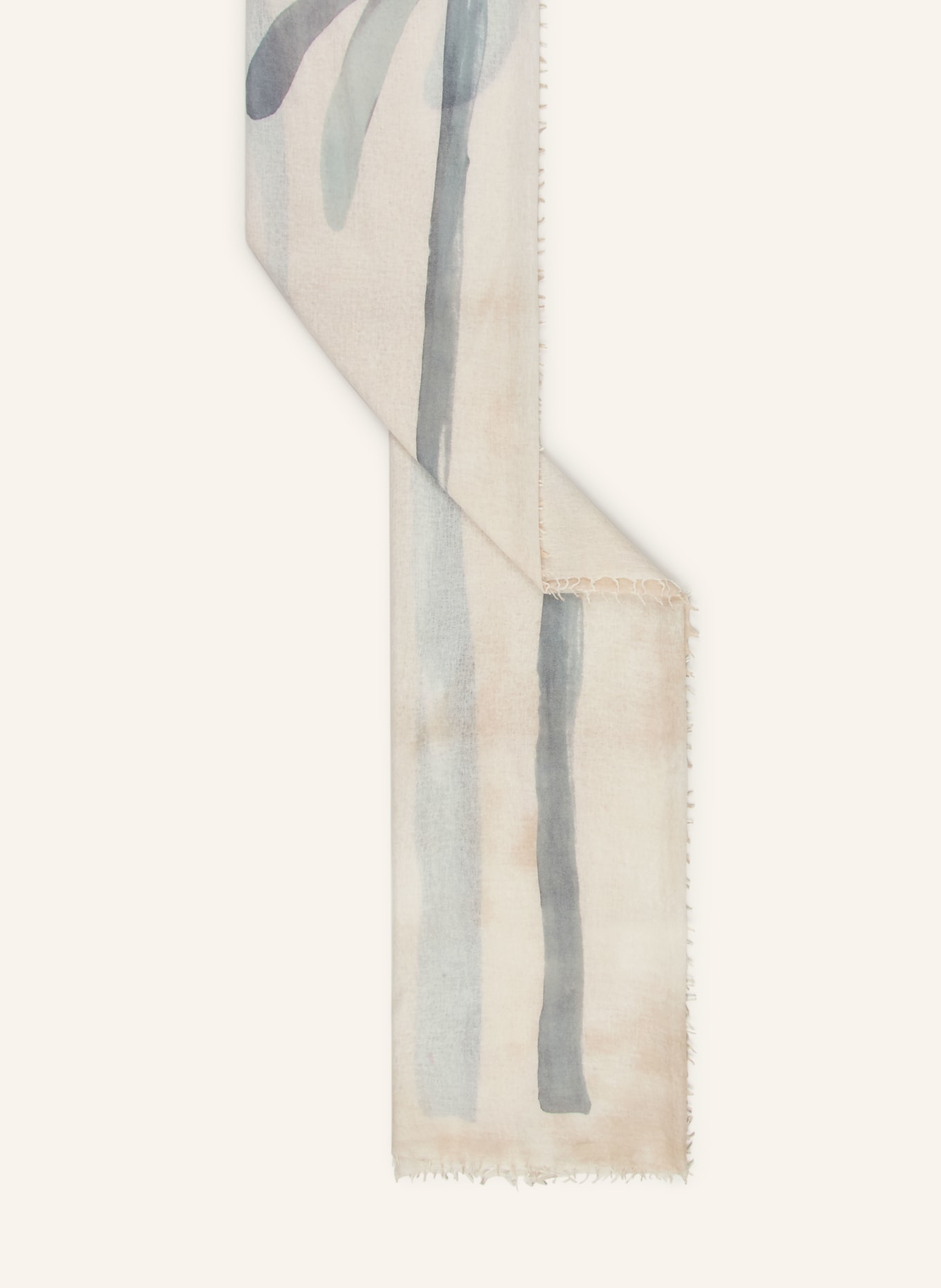 HEMISPHERE Cashmere-Schal OLMETTOS: CREME / BEIGE / GRAU