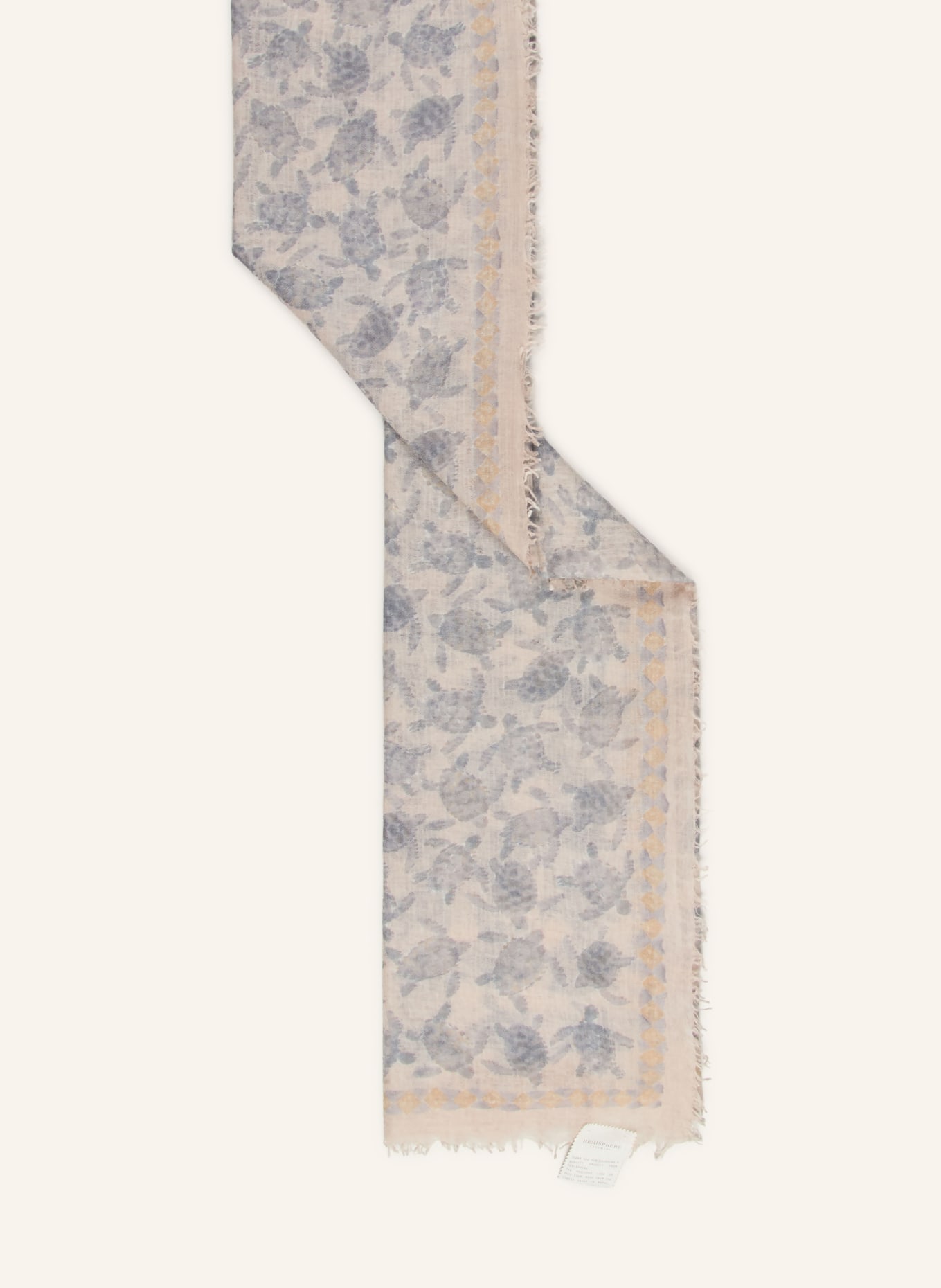 HEMISPHERE scarf: BEIGE / CAMEL / GRAY