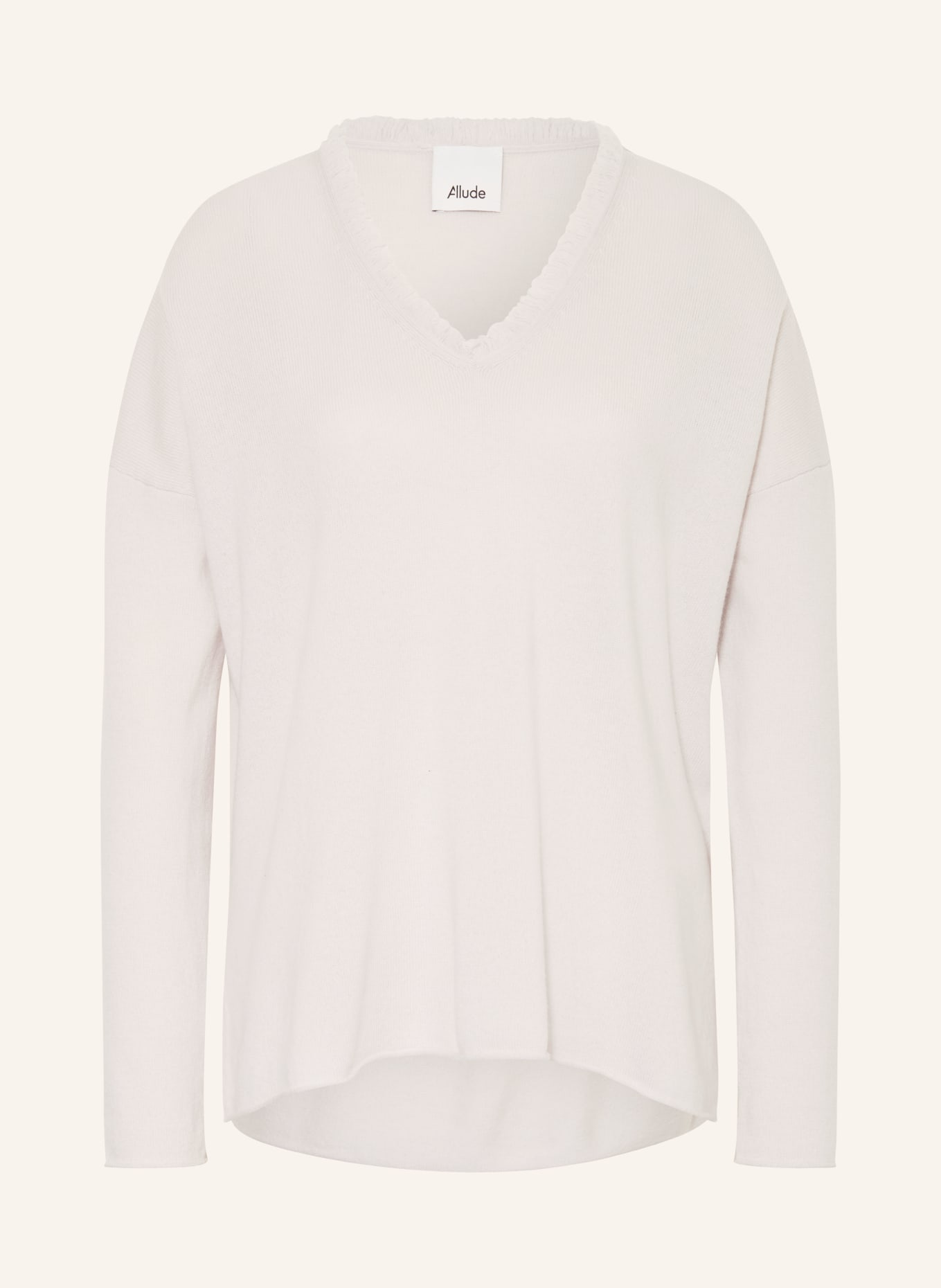 ALLUDE Pullover mit Cashmere: HELLGRAU