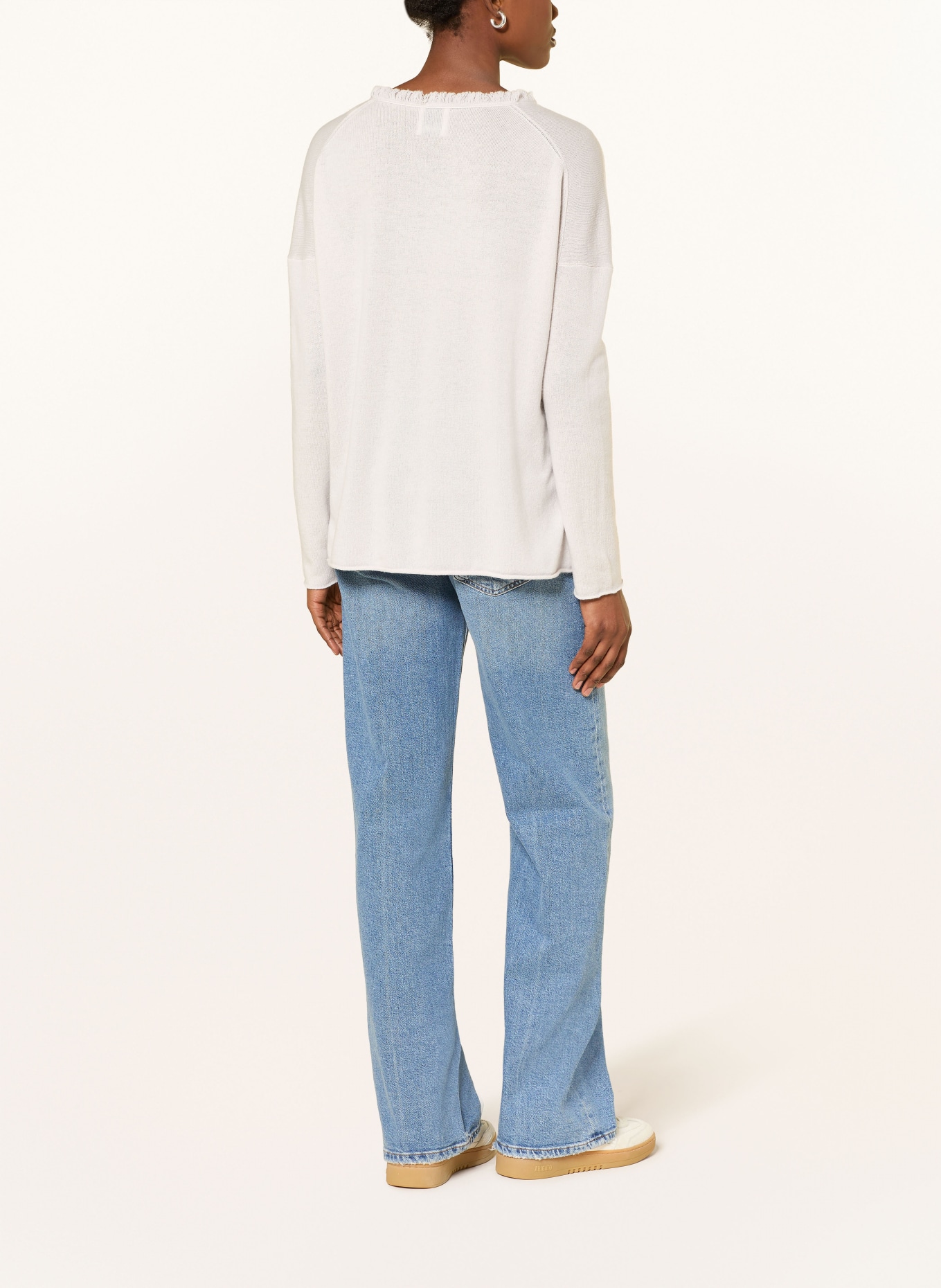 ALLUDE Pullover mit Cashmere: HELLGRAU